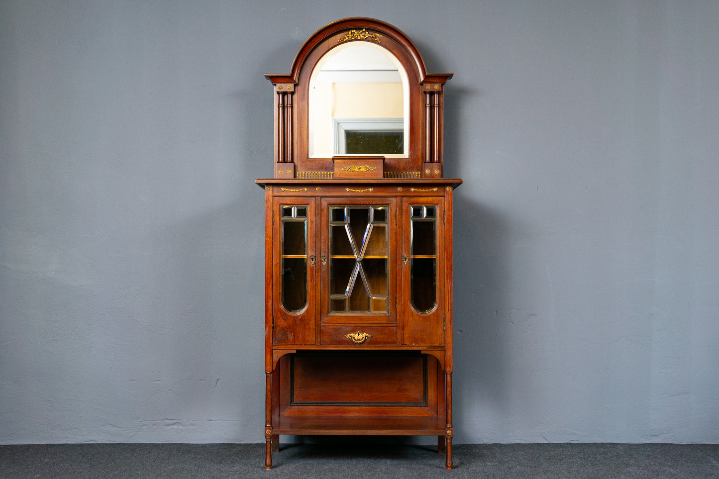 Antik Buffet Schrank Regal Vertiko Vintage Sideboard Alt MÖBLINGER 2412_1706