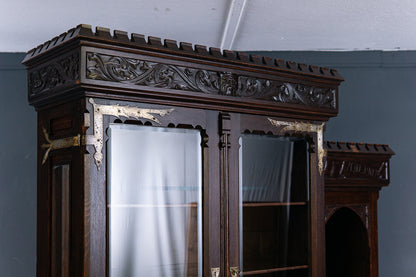Bücherschrank Bank Regal Buffet Gotik Vitrine Alt Antik 2305_0802