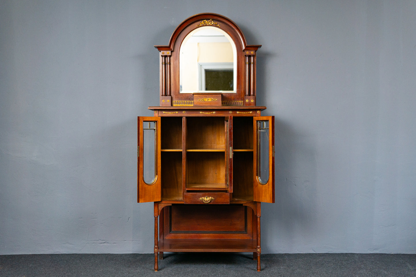 Antik Buffet Schrank Regal Vertiko Vintage Sideboard Alt MÖBLINGER 2412_1706