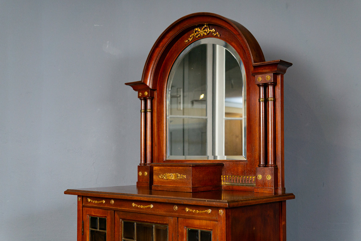 Antik Buffet Schrank Regal Vertiko Vintage Sideboard Alt MÖBLINGER 2412_1706