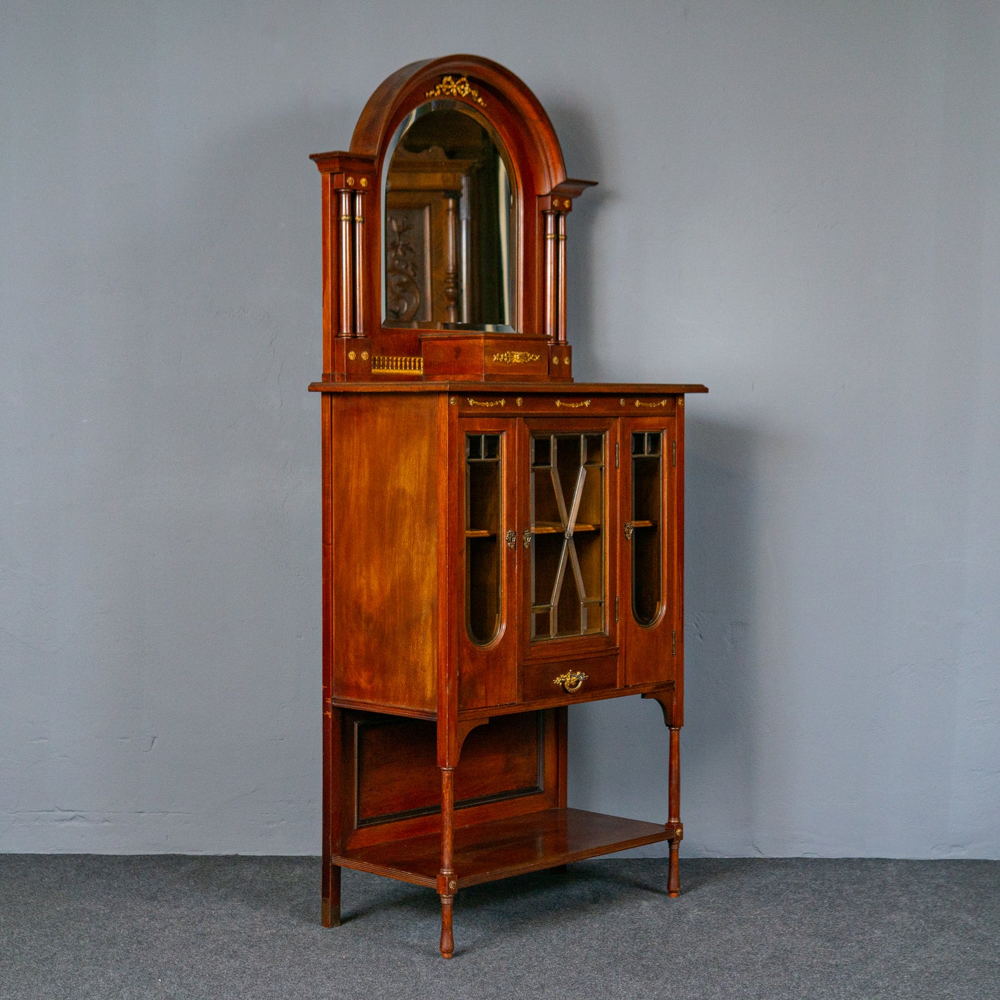 Antik Buffet Schrank Regal Vertiko Vintage Sideboard Alt MÖBLINGER 2412_1706