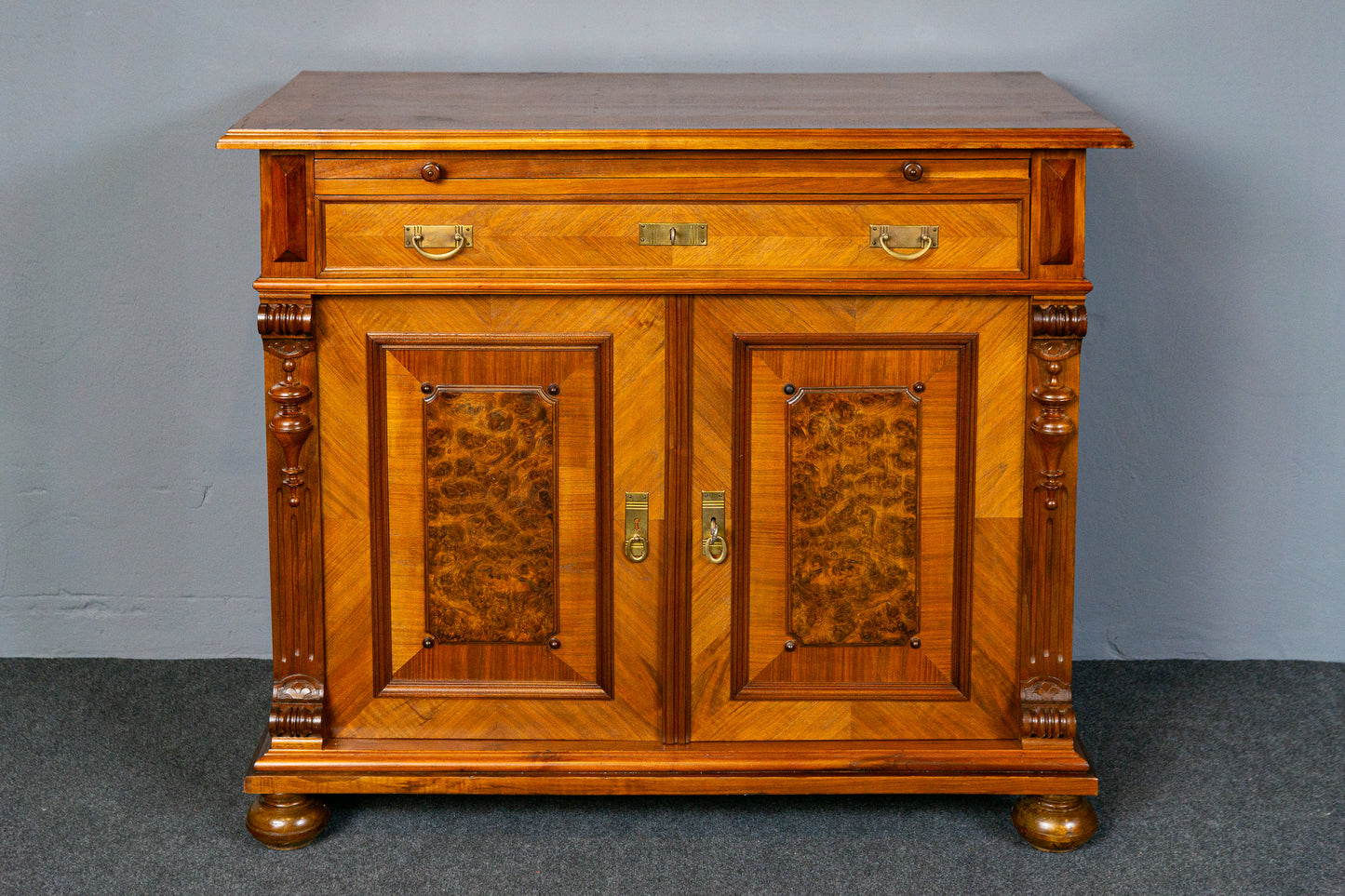 Antik Kommode Anrichte Buffet Schrank Regal Sideboard Alt MÖBLINGER 2412_1801