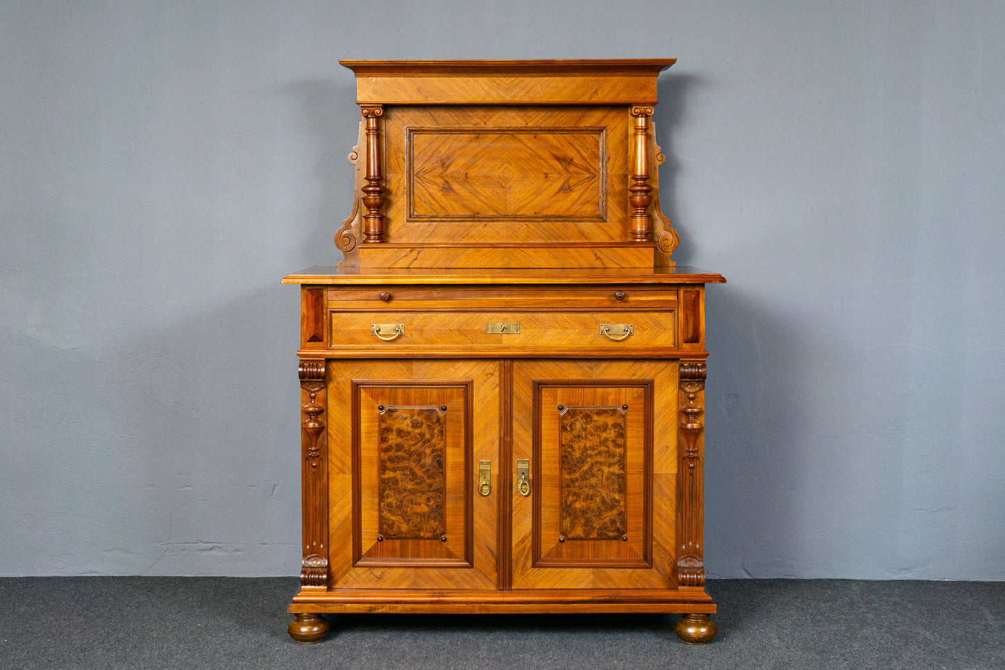Antik Kommode Anrichte Buffet Schrank Regal Sideboard Alt MÖBLINGER 2412_1801