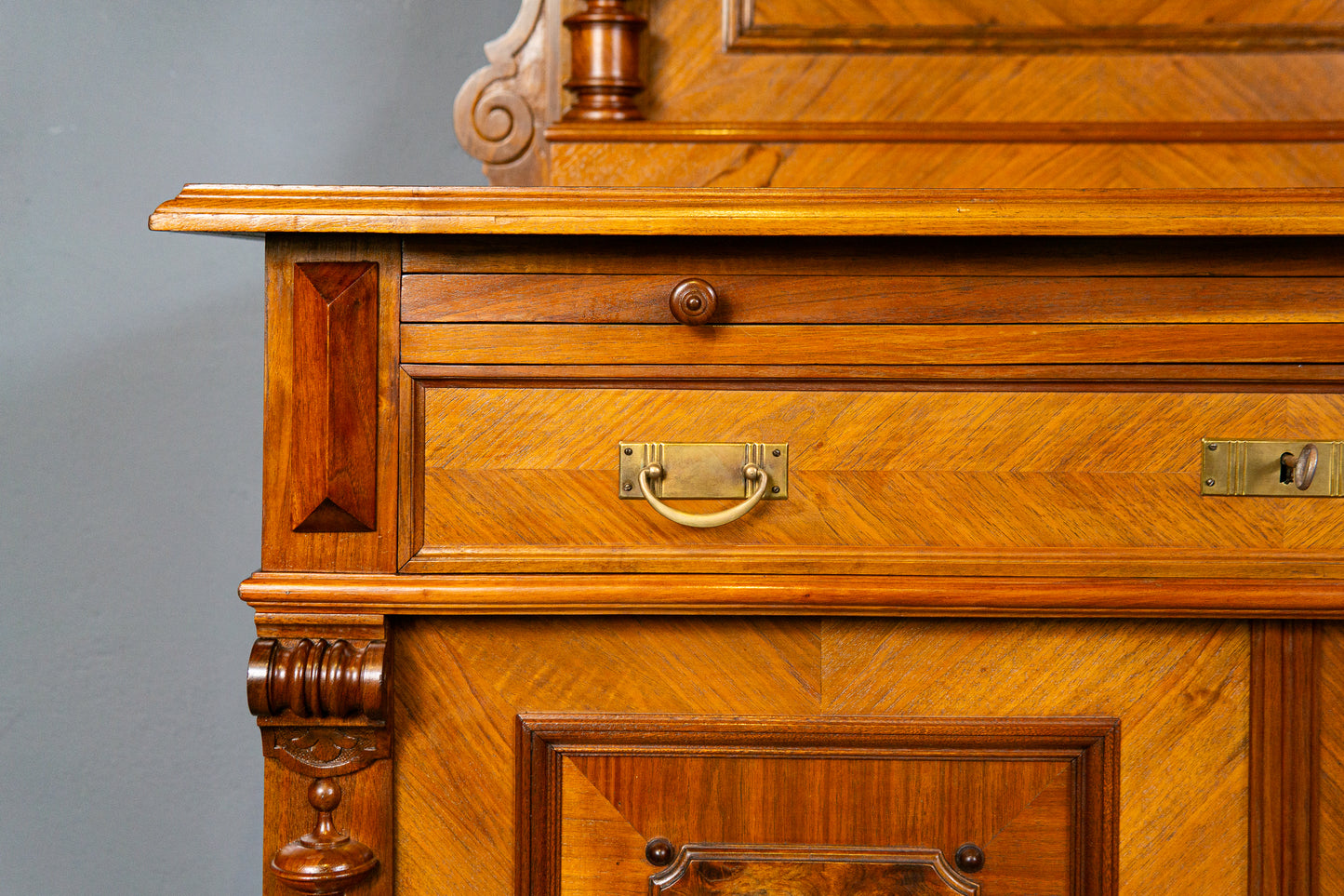 Antik Kommode Anrichte Buffet Schrank Regal Sideboard Alt MÖBLINGER 2412_1801