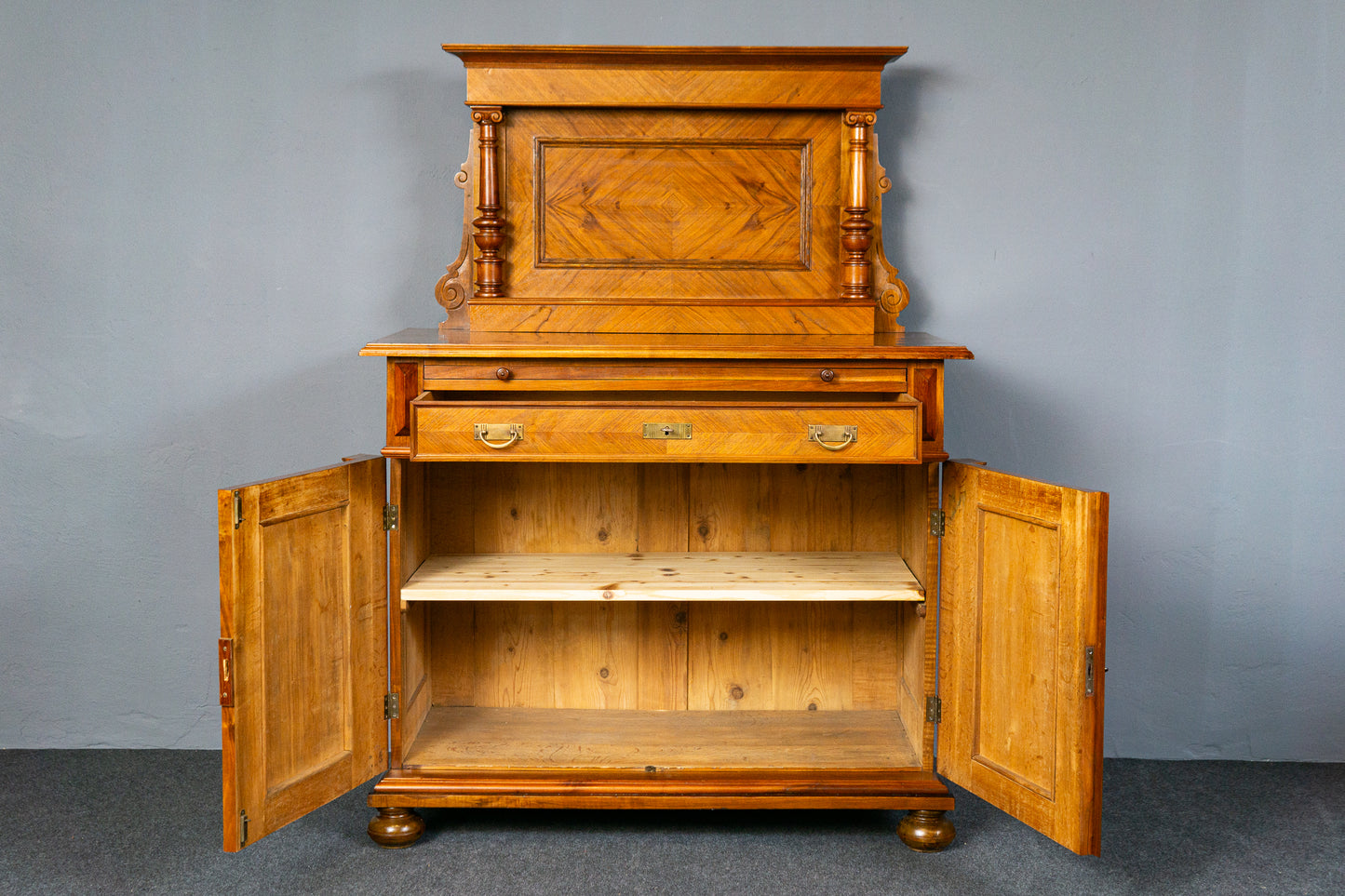 Antik Kommode Anrichte Buffet Schrank Regal Sideboard Alt MÖBLINGER 2412_1801