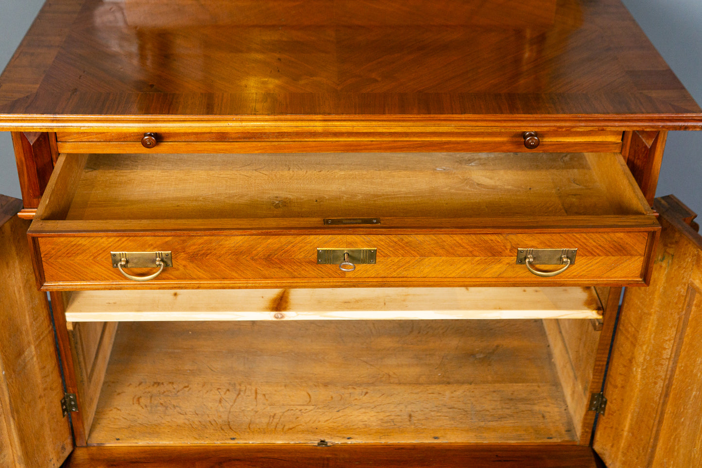Antik Kommode Anrichte Buffet Schrank Regal Sideboard Alt MÖBLINGER 2412_1801