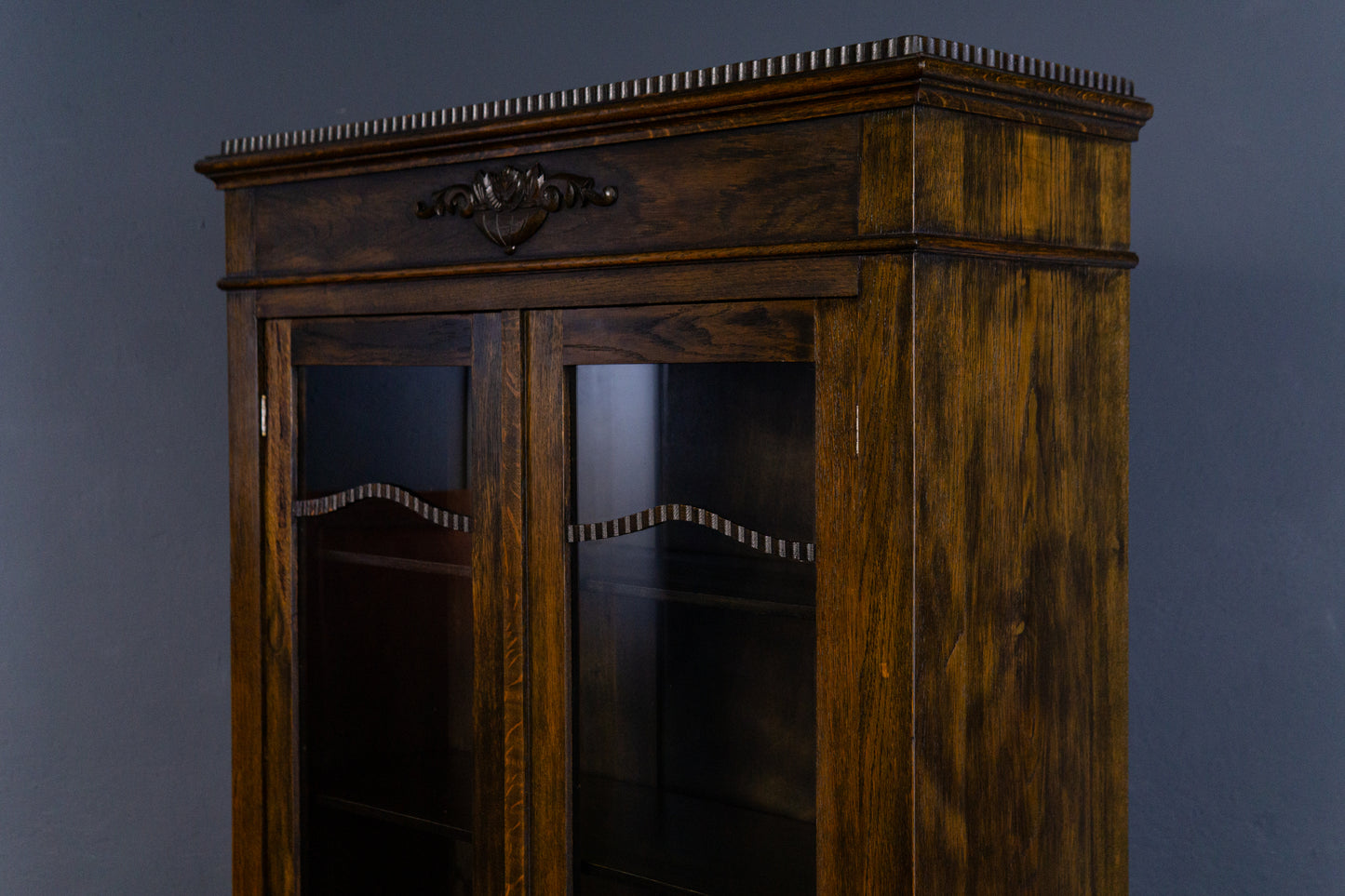 Vintage Bücherschrank Vitrine Regal Schrank Alt Antik 2404_0801