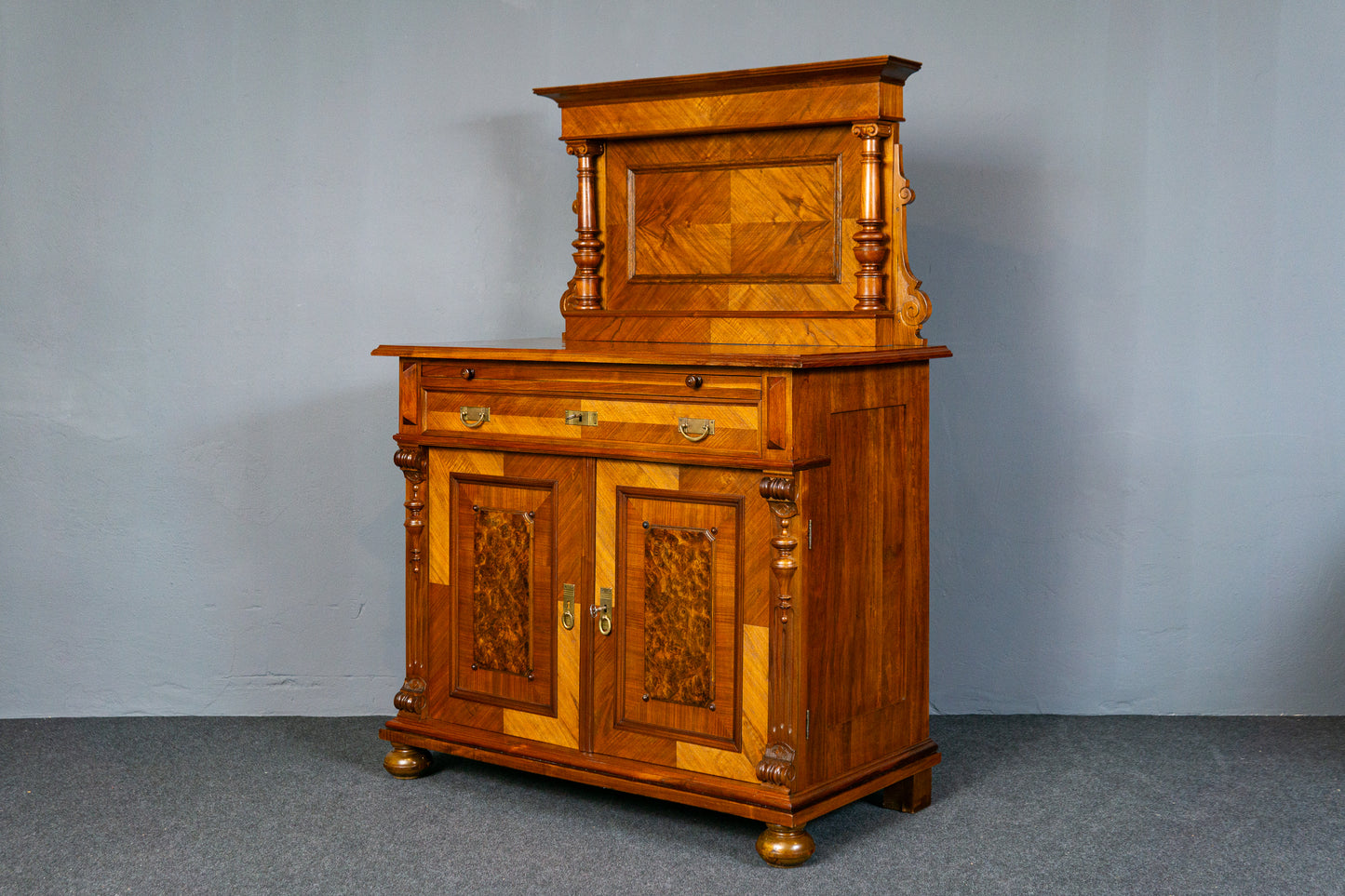 Antik Kommode Anrichte Buffet Schrank Regal Sideboard Alt MÖBLINGER 2412_1801