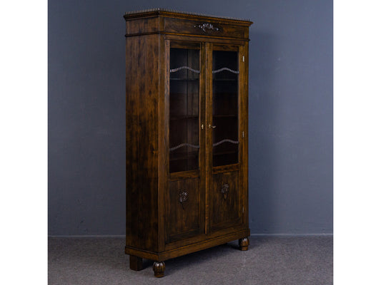 Vintage Bücherschrank Vitrine Regal Schrank Alt Antik 2404_0801