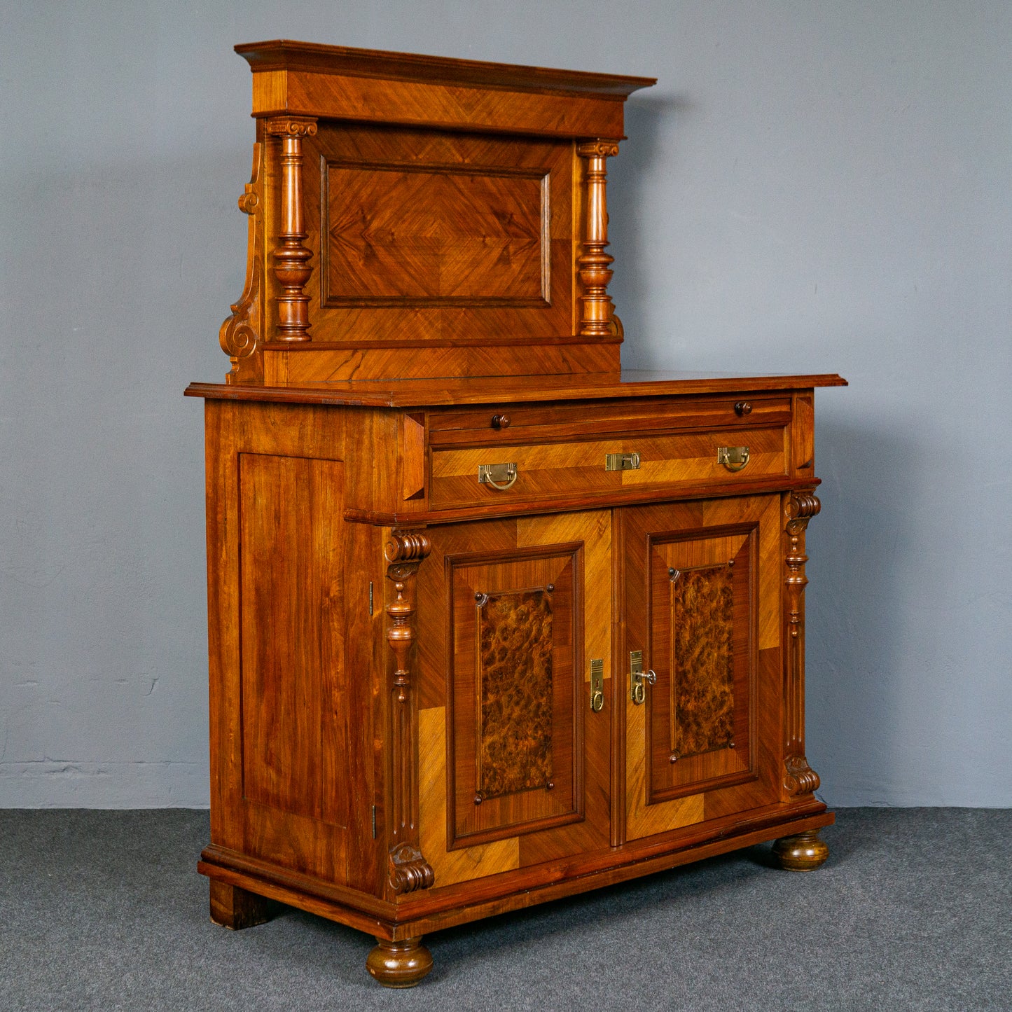 Antik Kommode Anrichte Buffet Schrank Regal Sideboard Alt MÖBLINGER 2412_1801