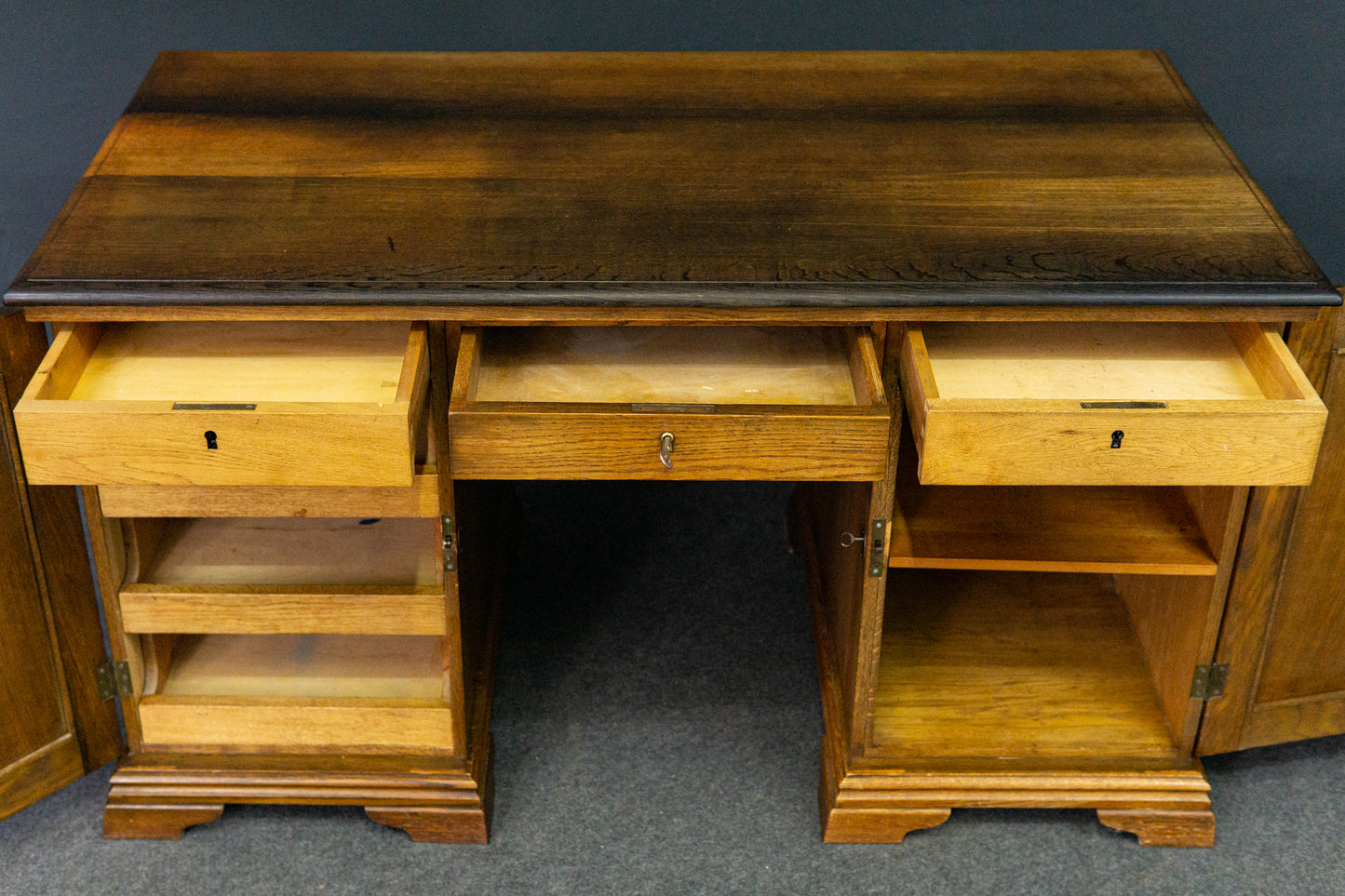 Schreibtisch Desk Tisch Sekretär Büro Alt Antik 2203_1502