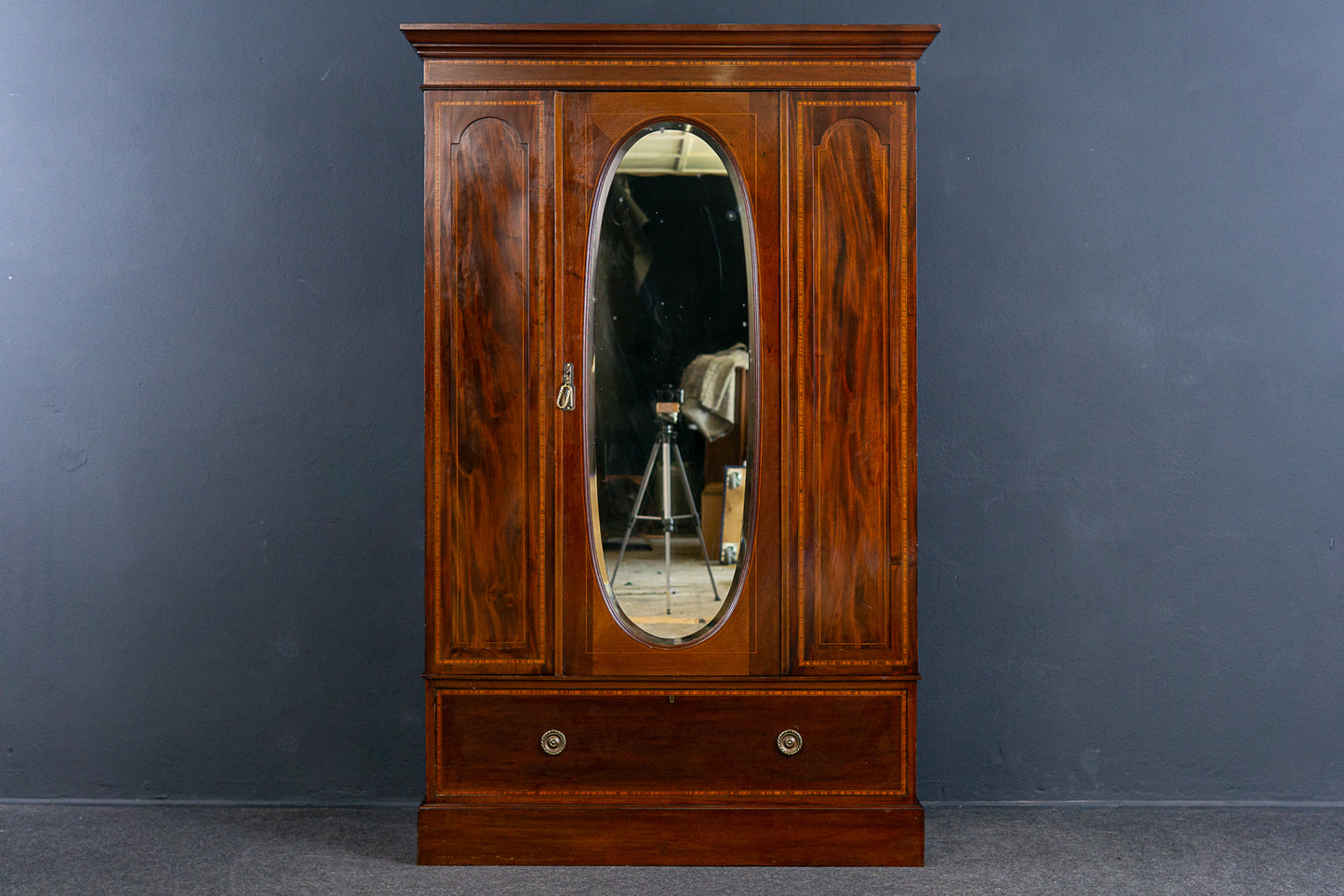 Schrank Garderobe Kommode Regal Wardrobe Holz Alt Antik 2305_1104