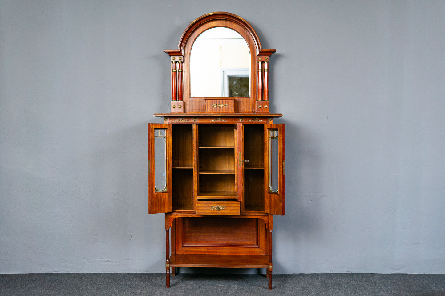 Antik Buffet Schrank Regal Vertiko Vintage Kommode Regal MÖBLINGER 2412_1804