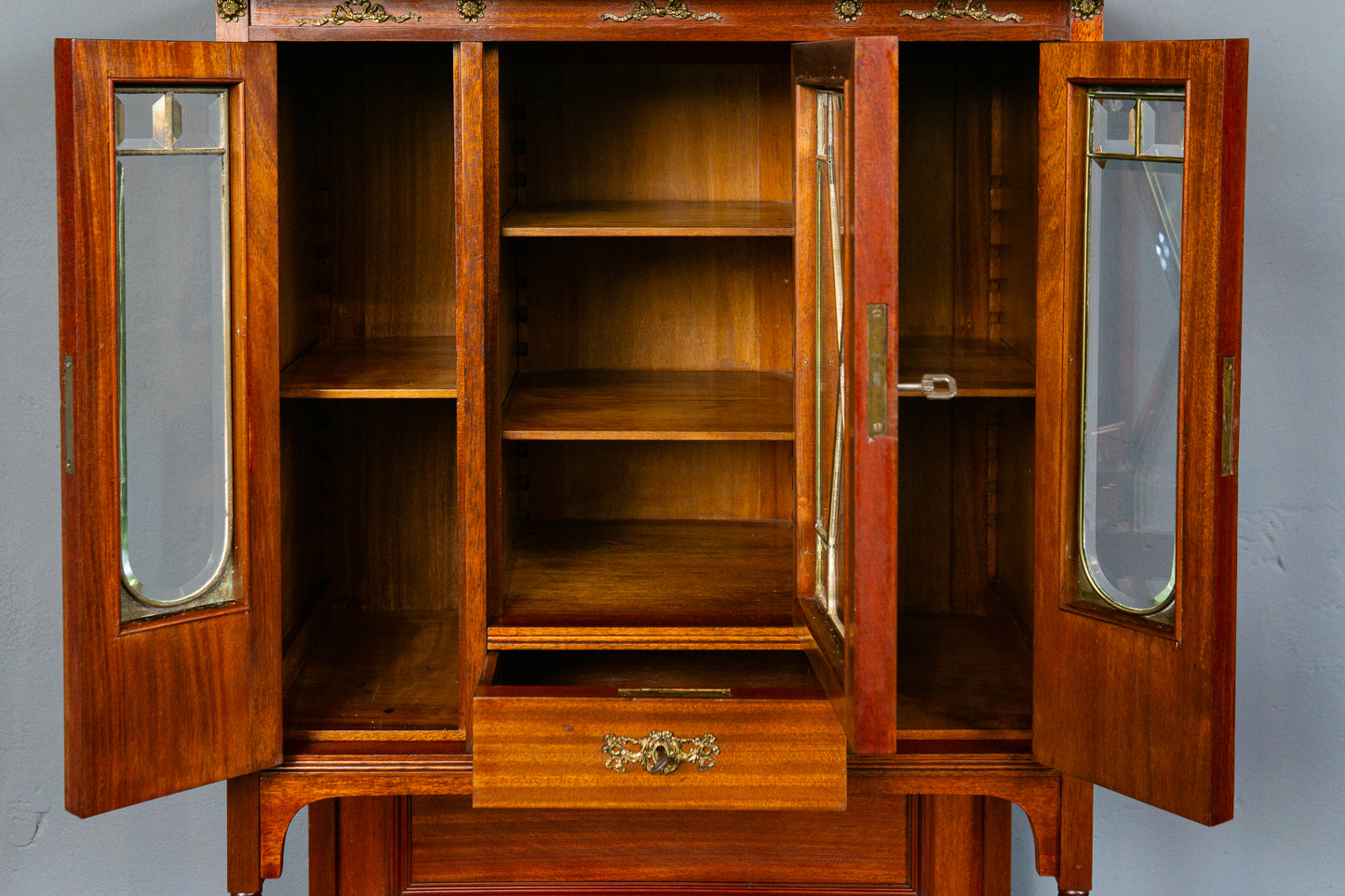 Antik Buffet Schrank Regal Vertiko Vintage Kommode Regal MÖBLINGER 2412_1804