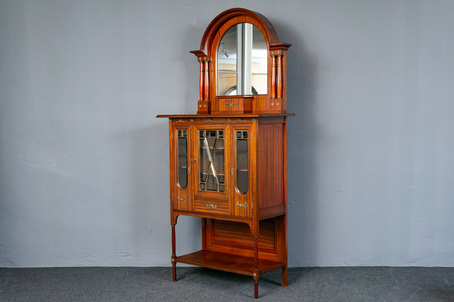 Antik Buffet Schrank Regal Vertiko Vintage Kommode Regal MÖBLINGER 2412_1804