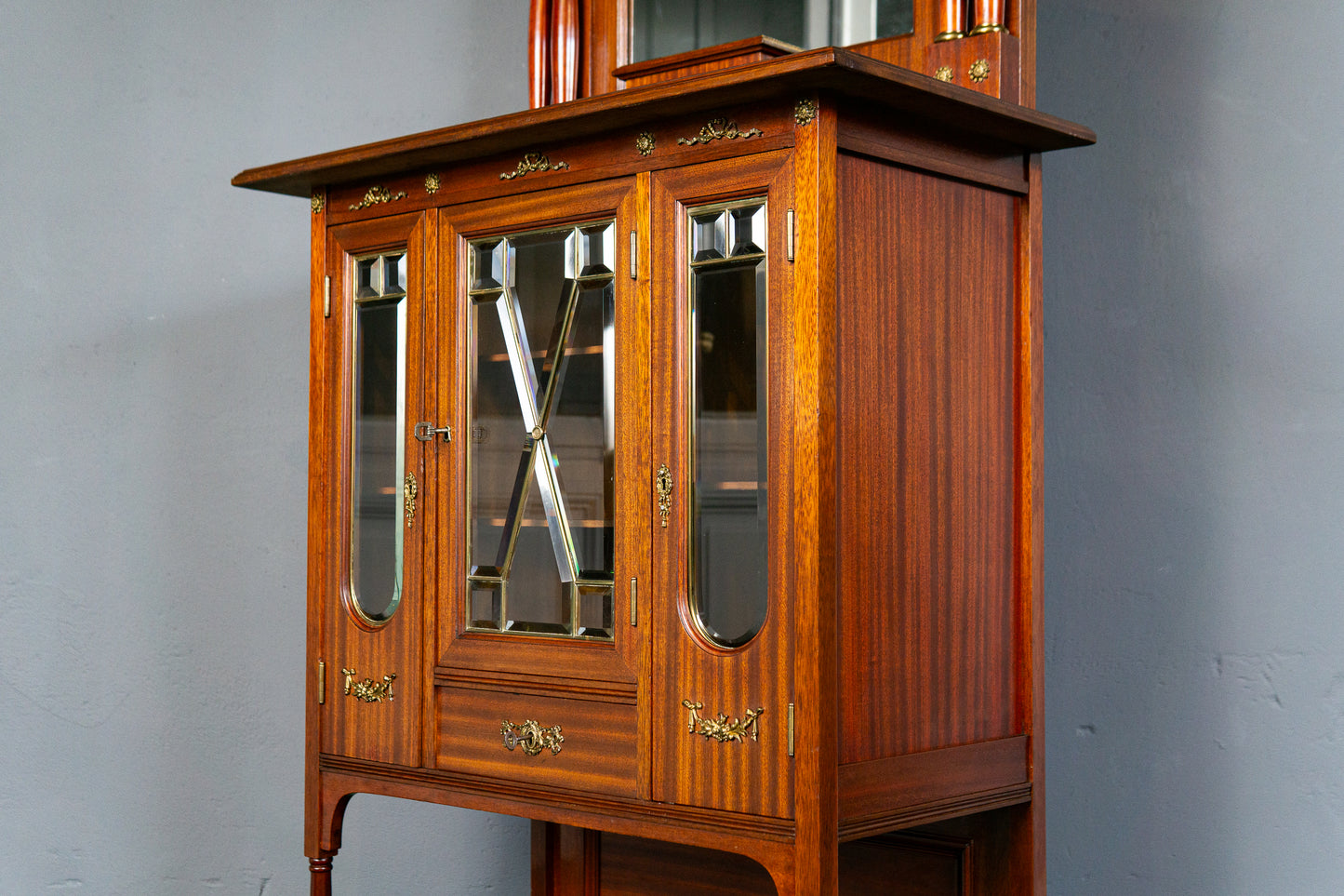 Antik Buffet Schrank Regal Vertiko Vintage Kommode Regal MÖBLINGER 2412_1804