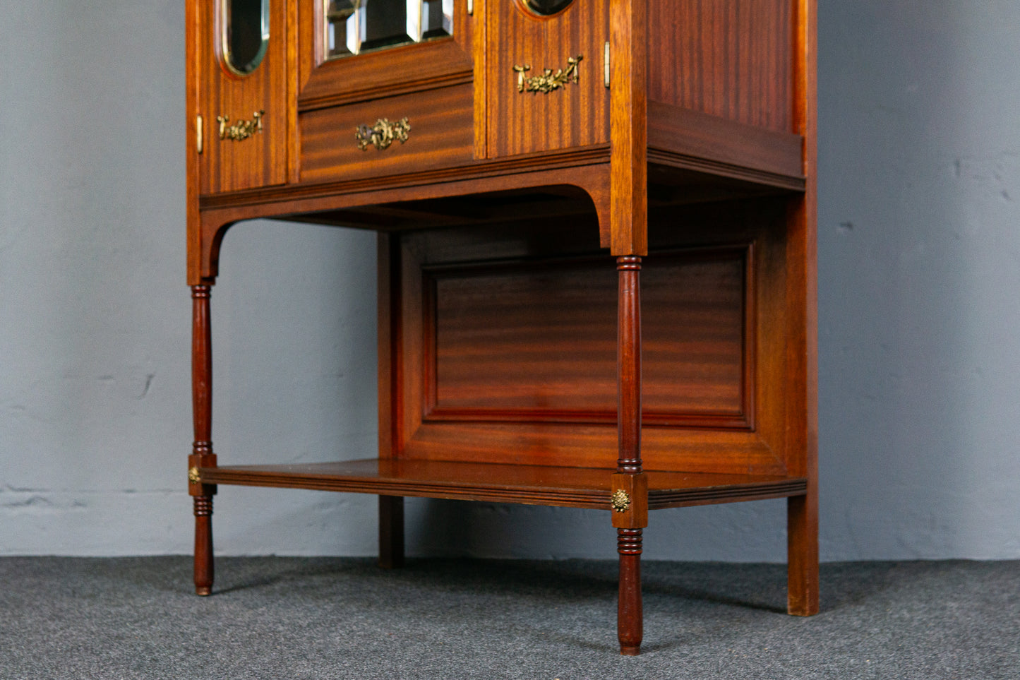 Antik Buffet Schrank Regal Vertiko Vintage Kommode Regal MÖBLINGER 2412_1804
