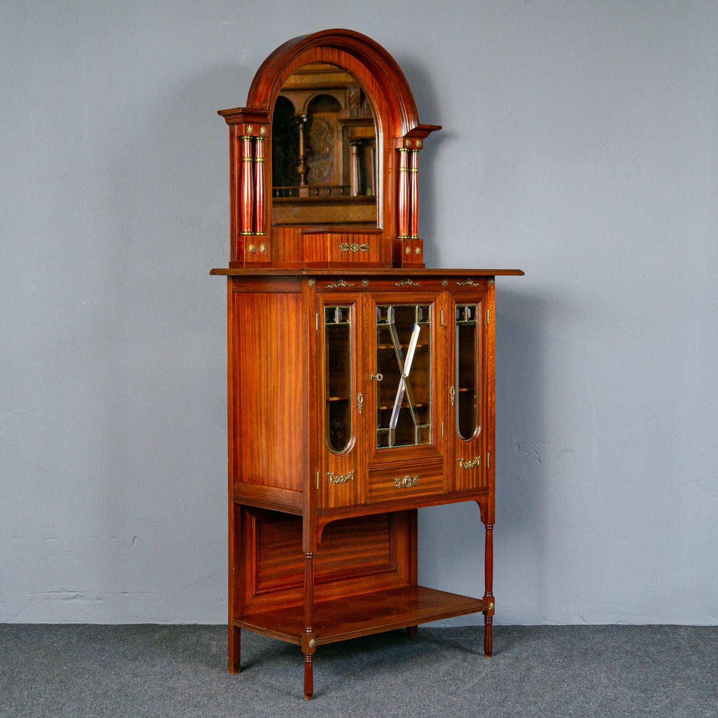 Antik Buffet Schrank Regal Vertiko Vintage Kommode Regal MÖBLINGER 2412_1804