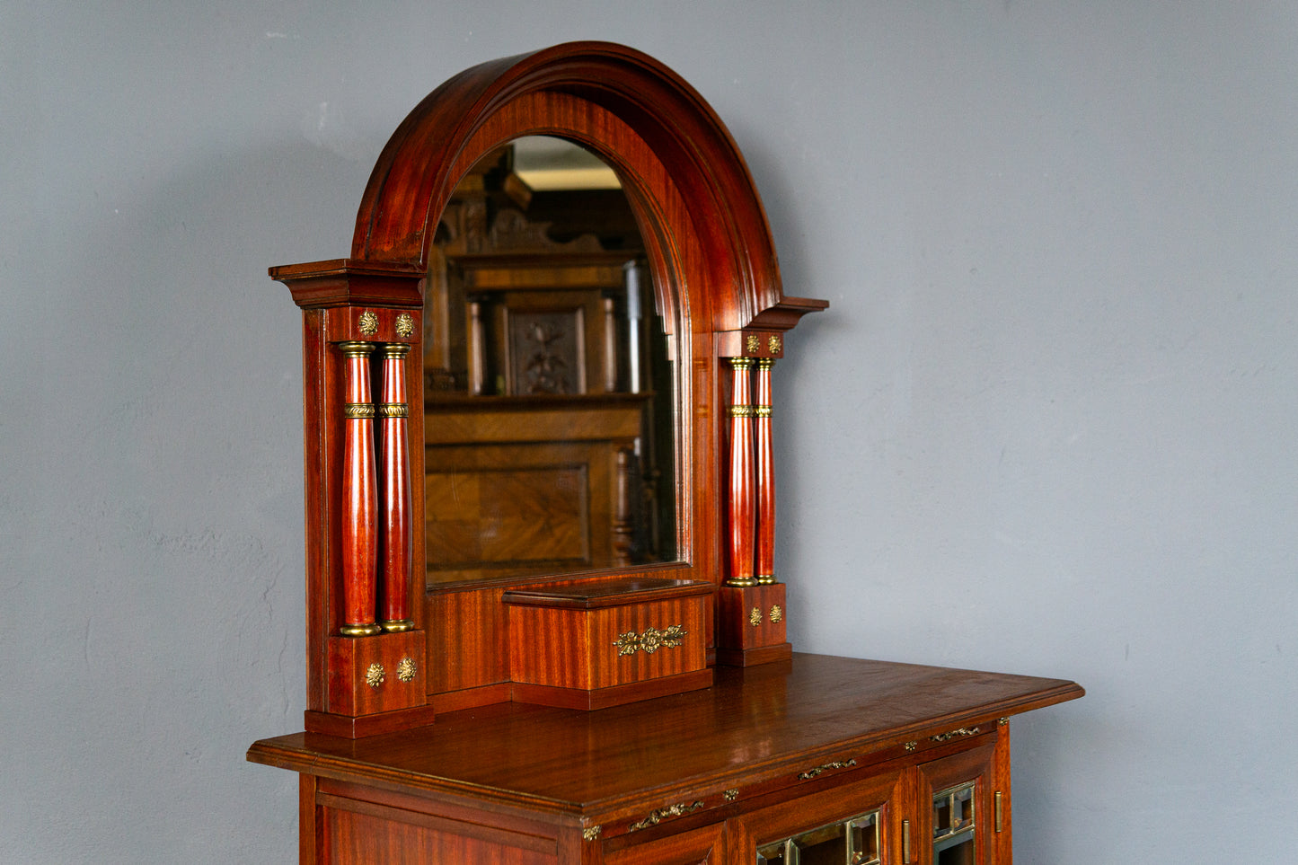 Antik Buffet Schrank Regal Vertiko Vintage Kommode Regal MÖBLINGER 2412_1804