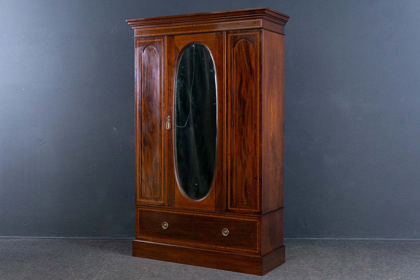 Schrank Garderobe Kommode Regal Wardrobe Holz Alt Antik 2305_1104