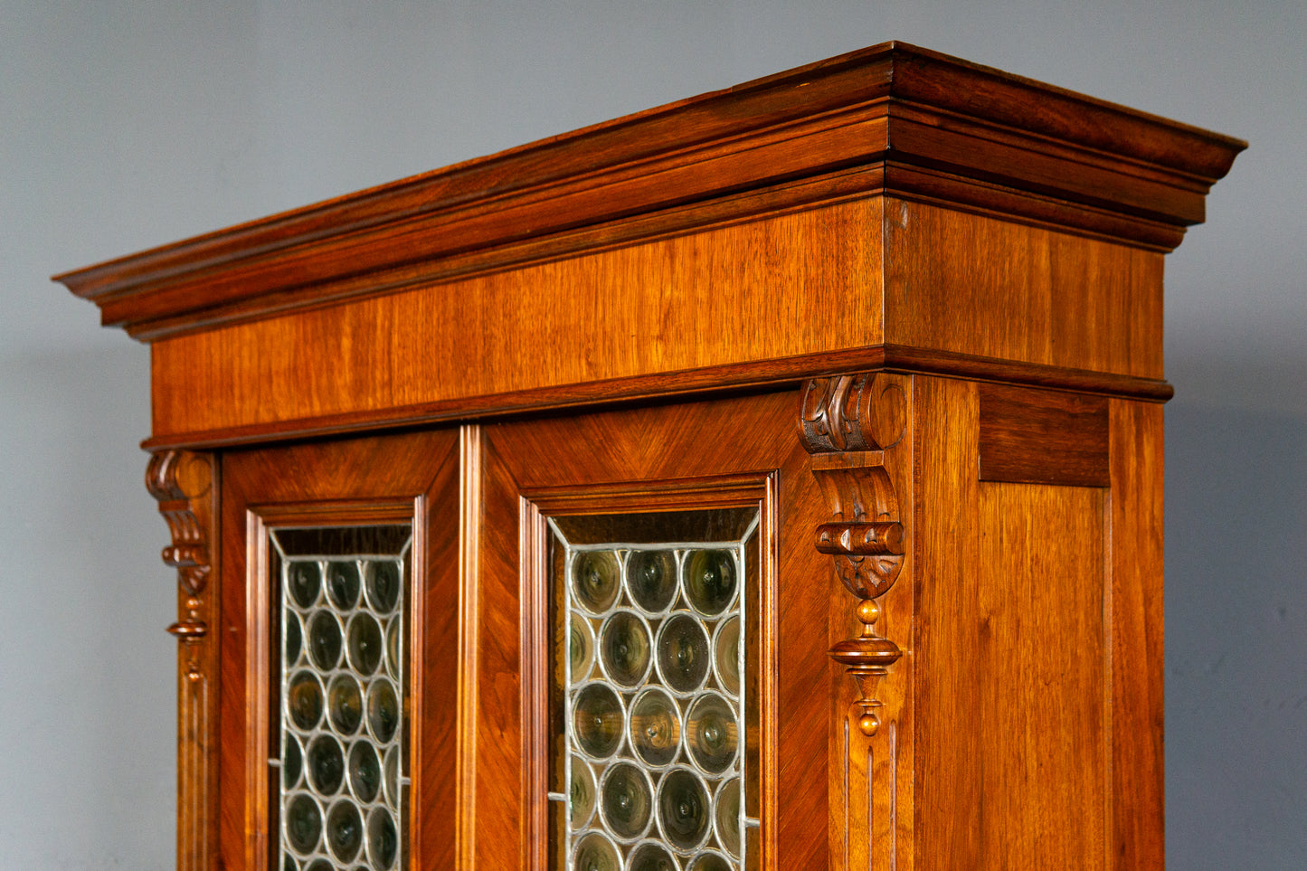 Antik Bank Bücherschrank Schrank Vitrine Vintage Regal MÖBLINGER 2412_1805