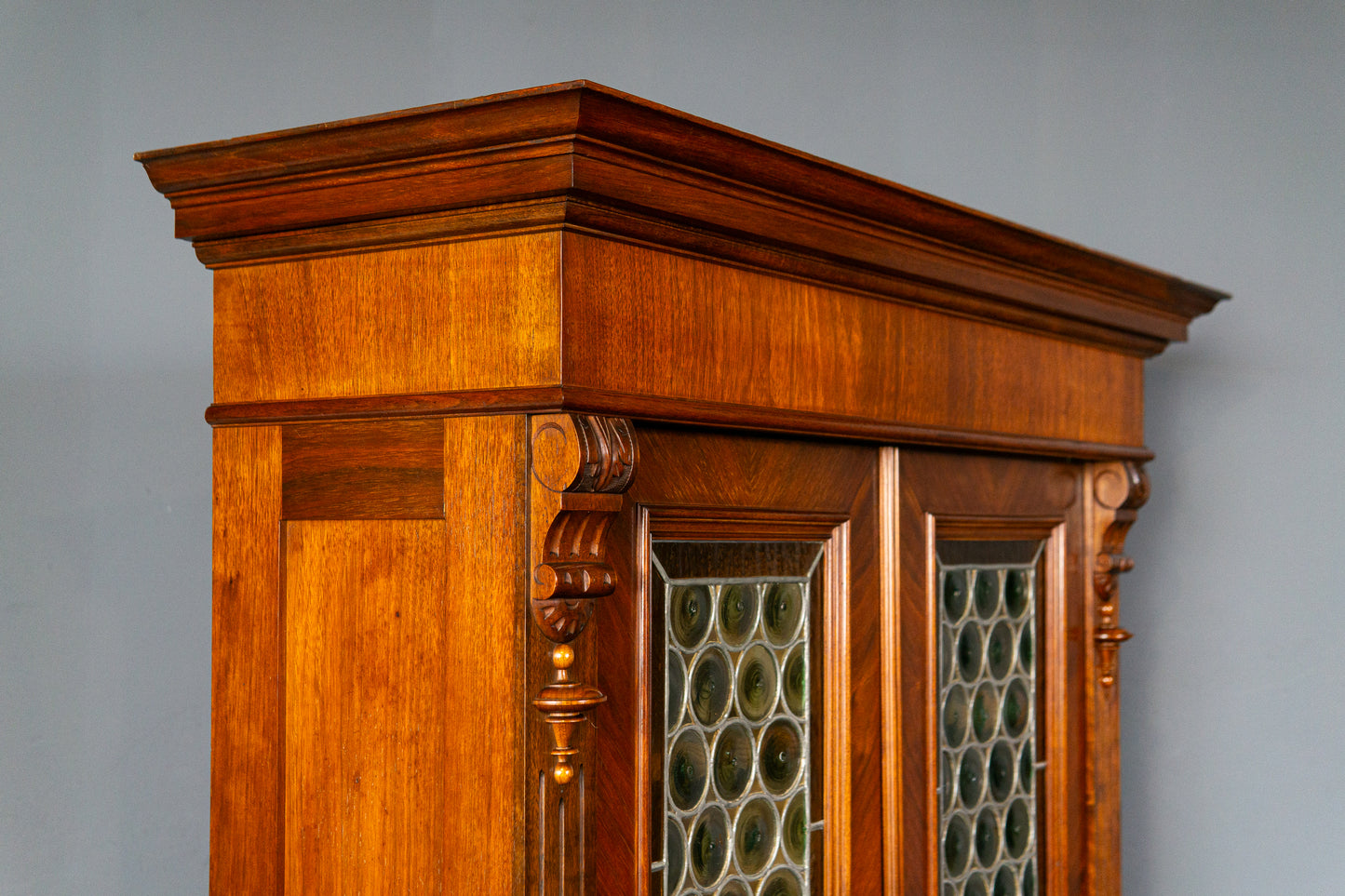 Antik Bank Bücherschrank Schrank Vitrine Vintage Regal MÖBLINGER 2412_1805