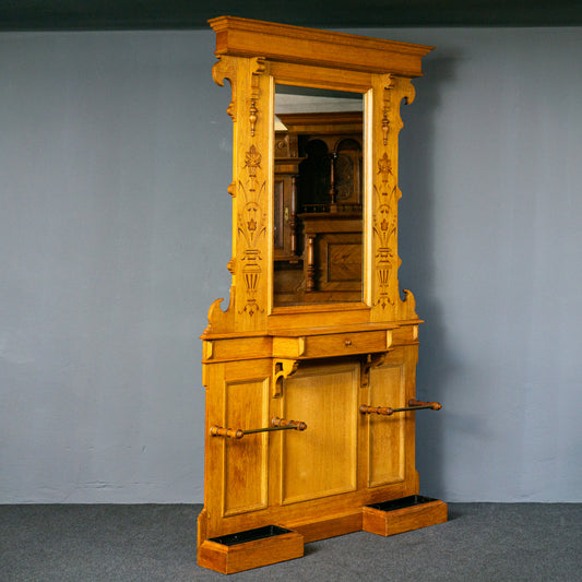 Garderobe Vintage Spiegel Flur Schrank Alt Kommode Antik MÖBLINGER 2412_1807