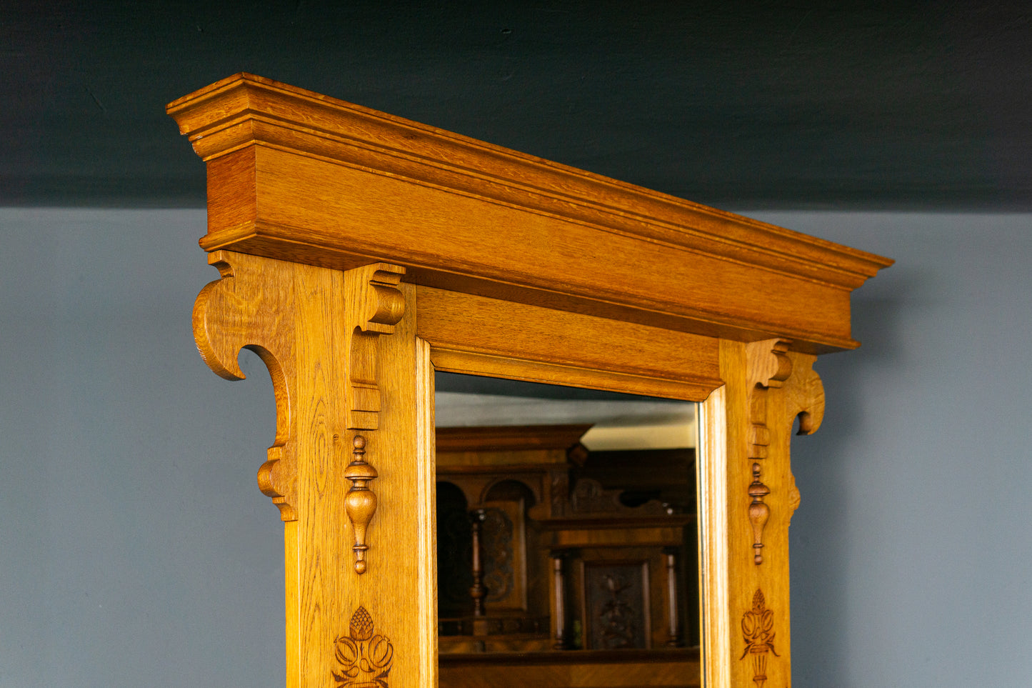Garderobe Vintage Spiegel Flur Schrank Alt Kommode Antik MÖBLINGER 2412_1807