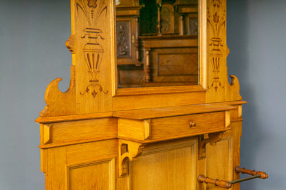 Garderobe Vintage Spiegel Flur Schrank Alt Kommode Antik MÖBLINGER 2412_1807