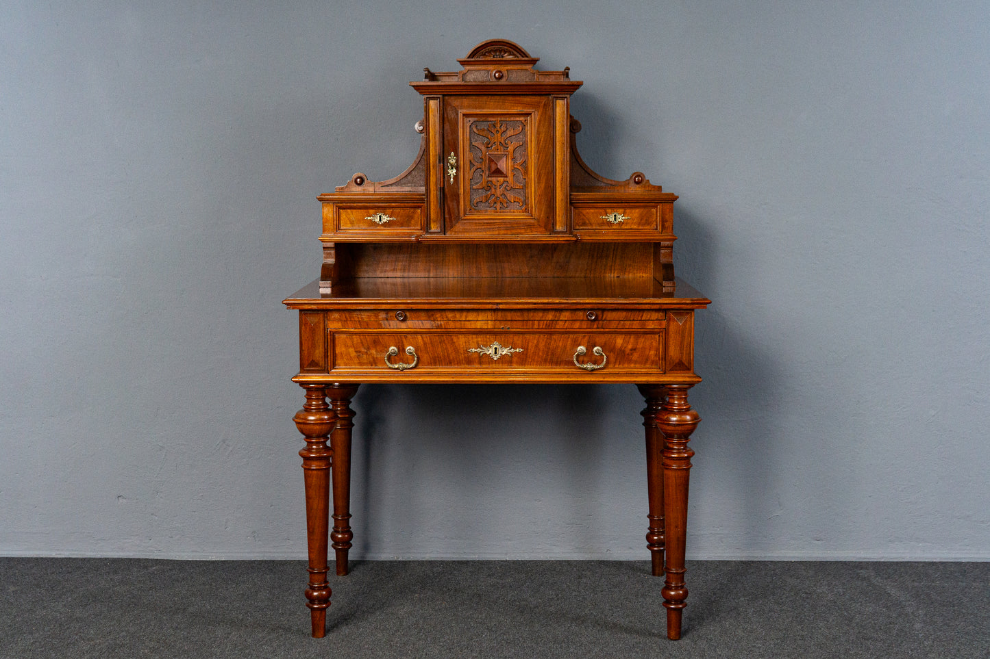 Antiker Schreibtisch Tisch Vintage Sekretär Desk Büro MÖBLINGER 2412_1903