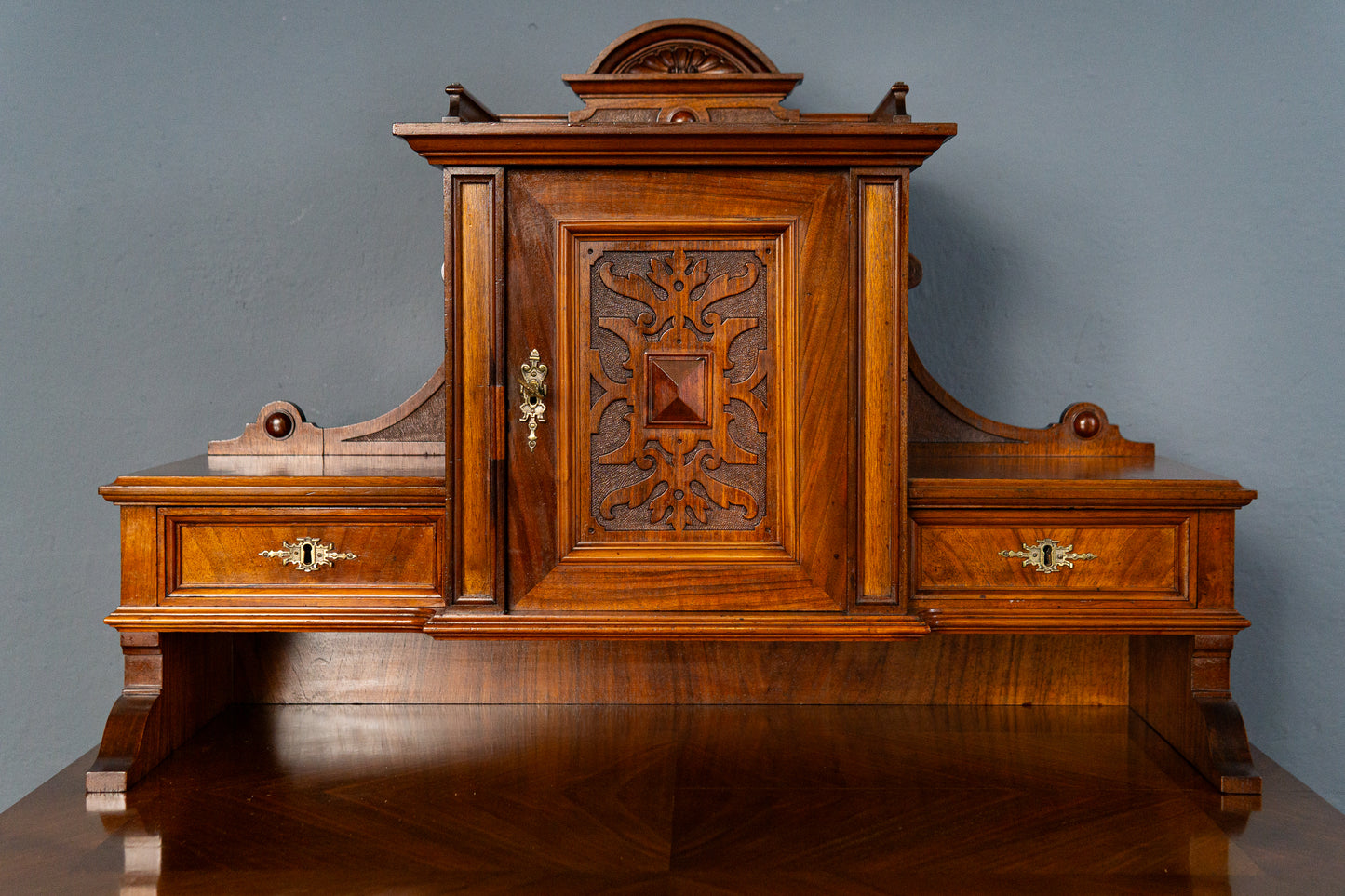Antiker Schreibtisch Tisch Vintage Sekretär Desk Büro MÖBLINGER 2412_1903