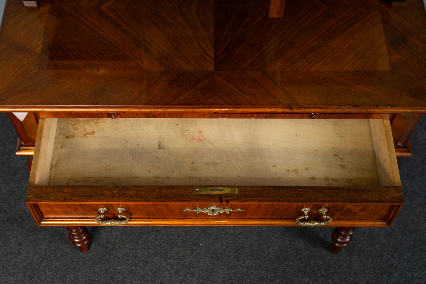 Antiker Schreibtisch Tisch Vintage Sekretär Desk Büro MÖBLINGER 2412_1903