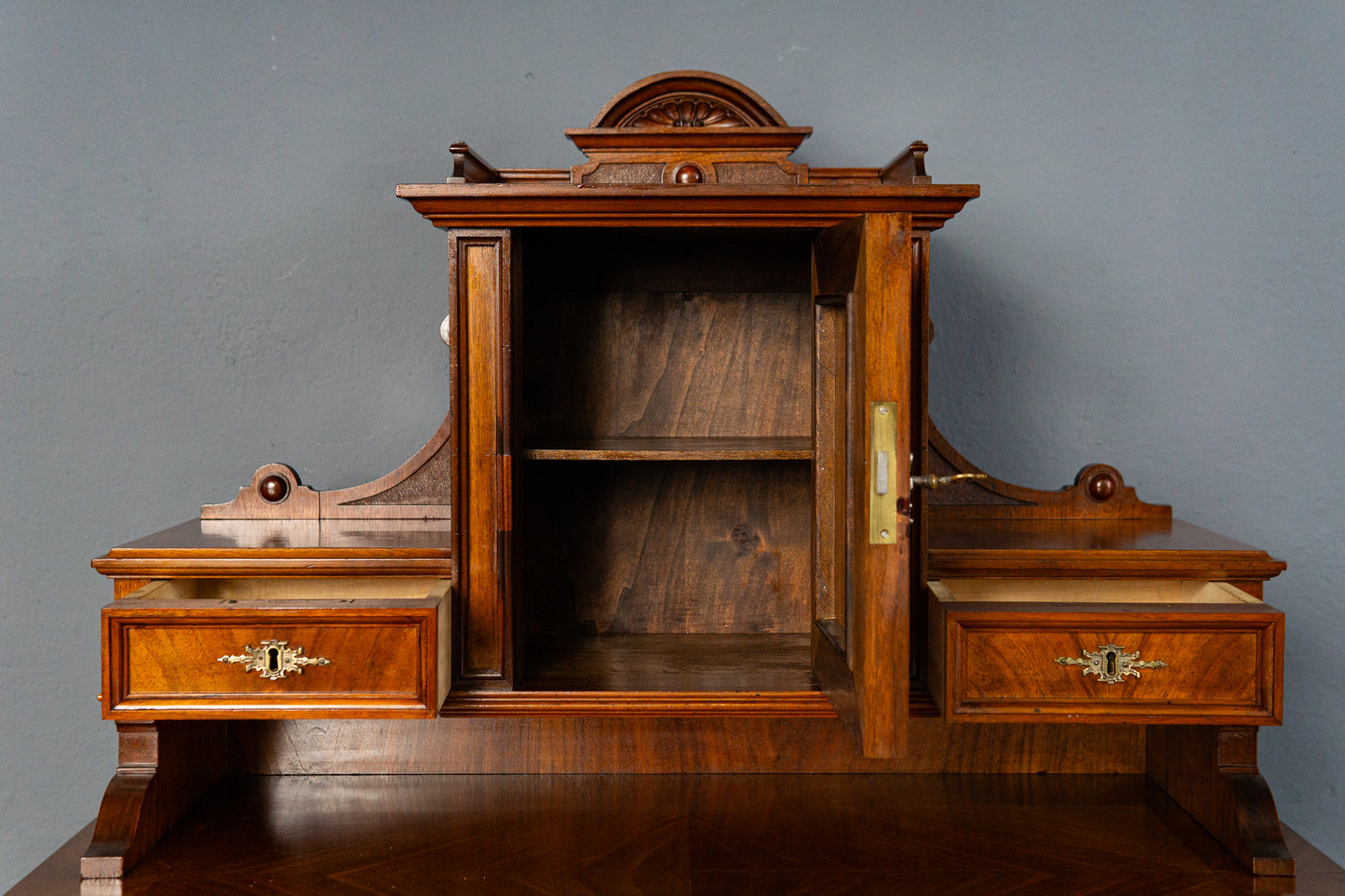 Antiker Schreibtisch Tisch Vintage Sekretär Desk Büro MÖBLINGER 2412_1903