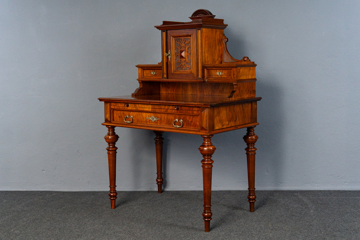 Antiker Schreibtisch Tisch Vintage Sekretär Desk Büro MÖBLINGER 2412_1903