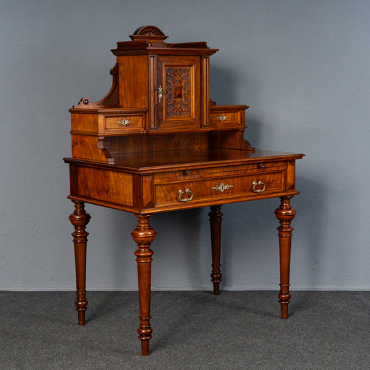 Antiker Schreibtisch Tisch Vintage Sekretär Desk Büro MÖBLINGER 2412_1903