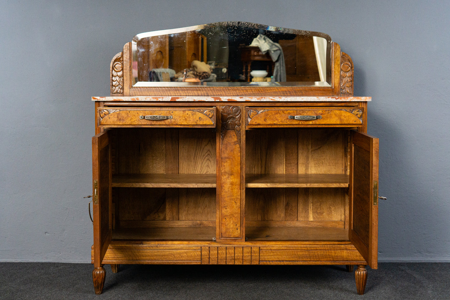 Vintage Buffet Kommode Schrank Regal Sideboard Antik Alt MÖBLINGER 2412_1904