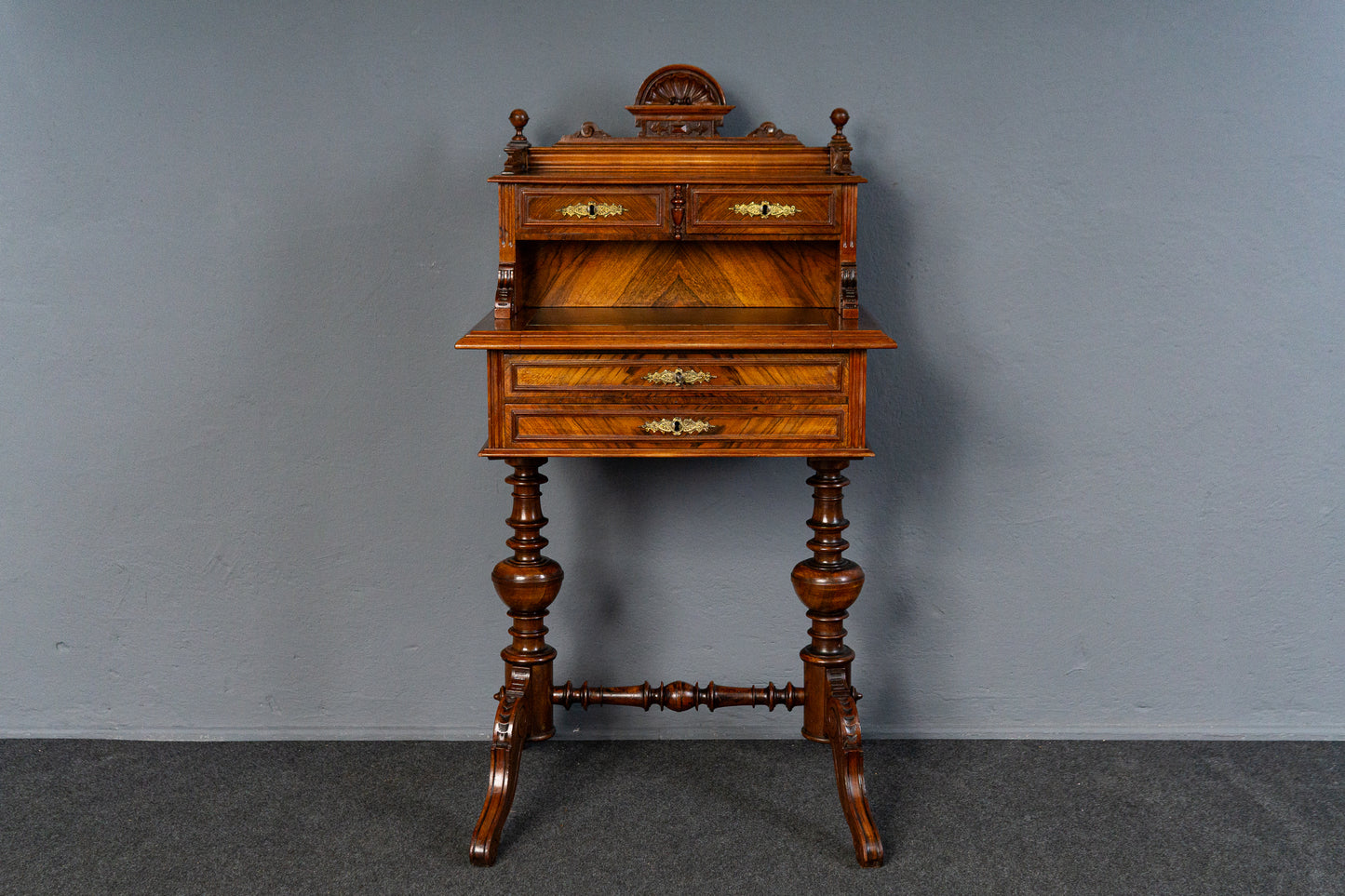 Antik Schreibtisch Nähtisch Sekretär Kommode Schrank Tisch MÖBLINGER 2412_1905