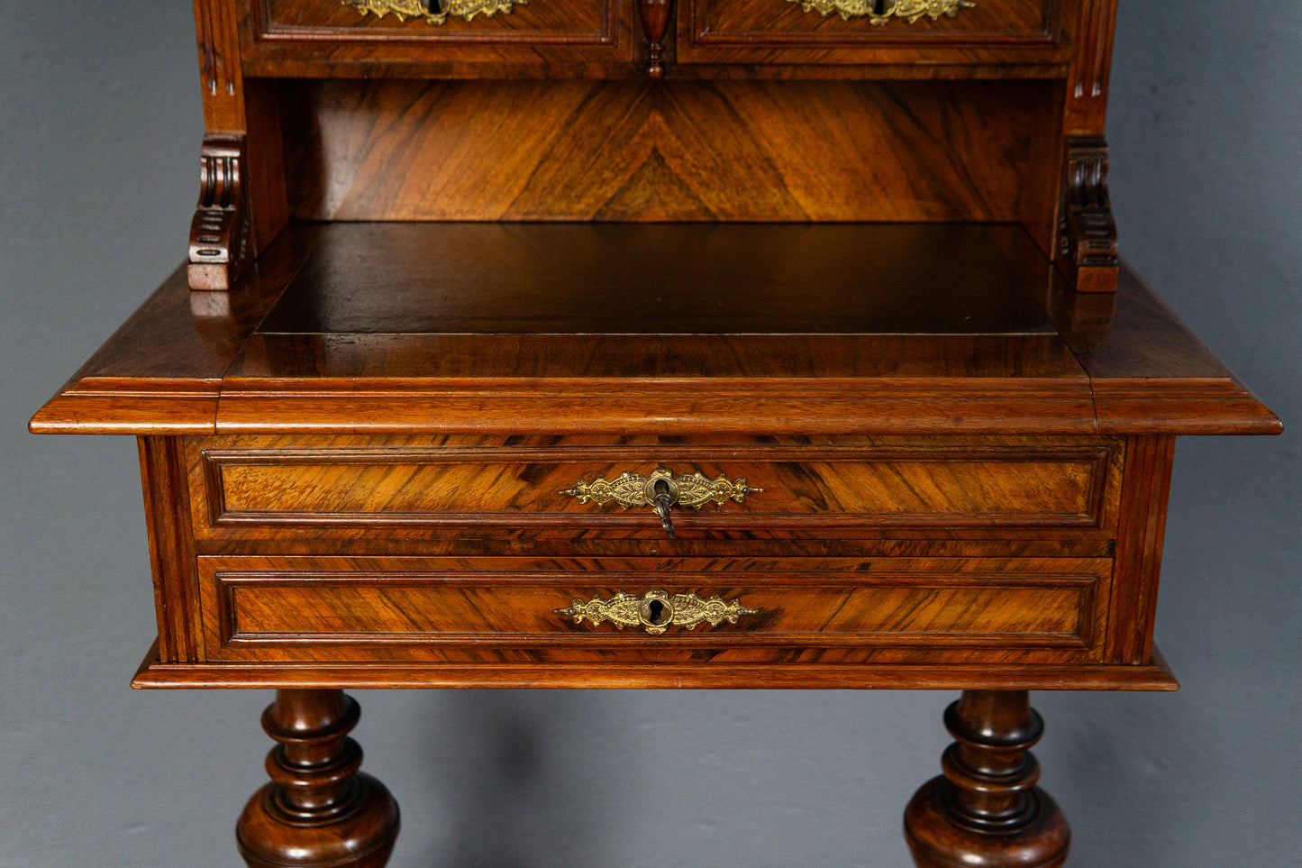 Antik Schreibtisch Nähtisch Sekretär Kommode Schrank Tisch MÖBLINGER 2412_1905