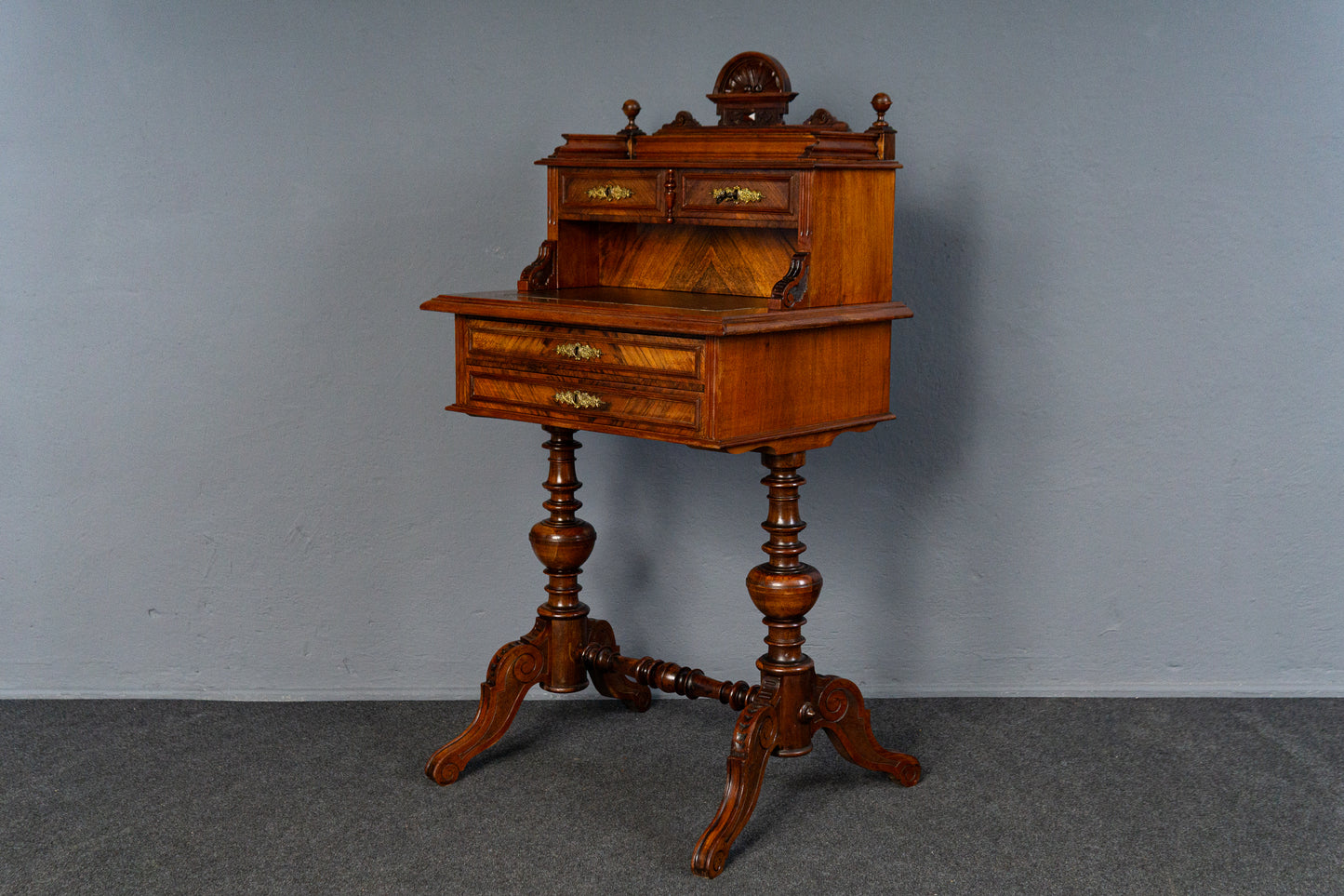 Antik Schreibtisch Nähtisch Sekretär Kommode Schrank Tisch MÖBLINGER 2412_1905
