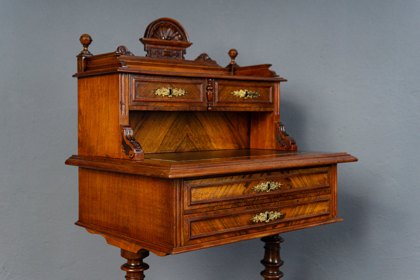 Antik Schreibtisch Nähtisch Sekretär Kommode Schrank Tisch MÖBLINGER 2412_1905