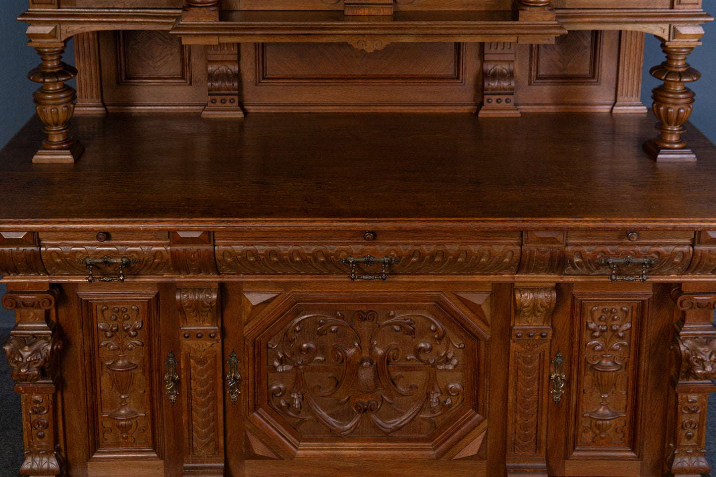 Gründerzeit Buffet Anrichte Schrank Regal Alt Antik 2404_2502