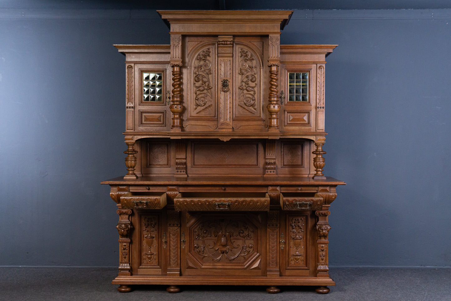 Gründerzeit Buffet Anrichte Schrank Regal Alt Antik 2404_2502