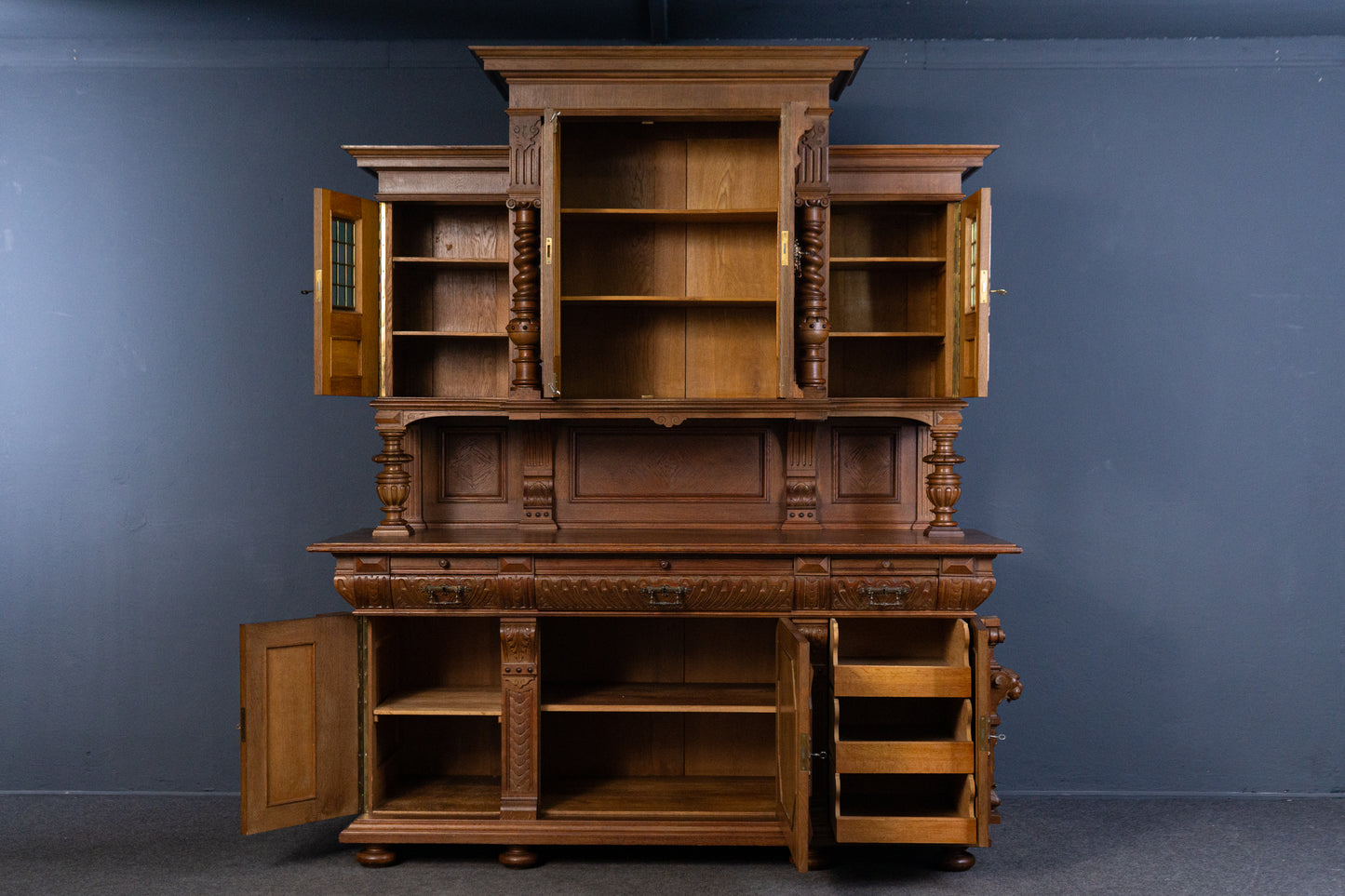 Gründerzeit Buffet Anrichte Schrank Regal Alt Antik 2404_2502