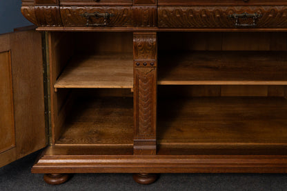 Gründerzeit Buffet Anrichte Schrank Regal Alt Antik 2404_2502