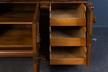 Gründerzeit Buffet Anrichte Schrank Regal Alt Antik 2404_2502