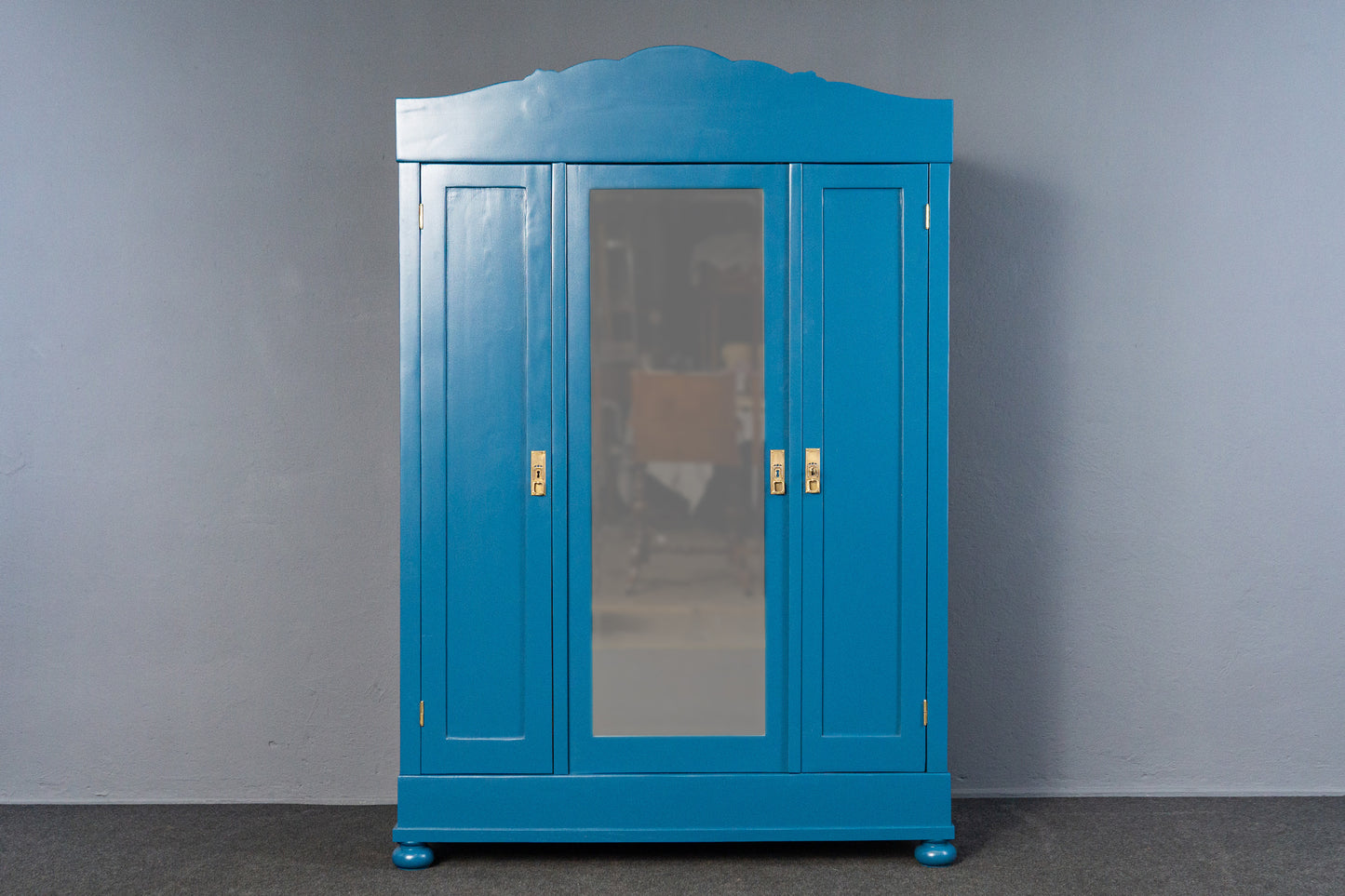 aufge. Vintage Kleiderschrank Schrank Kommode Antik Alt MÖBLINGER 2412_2304