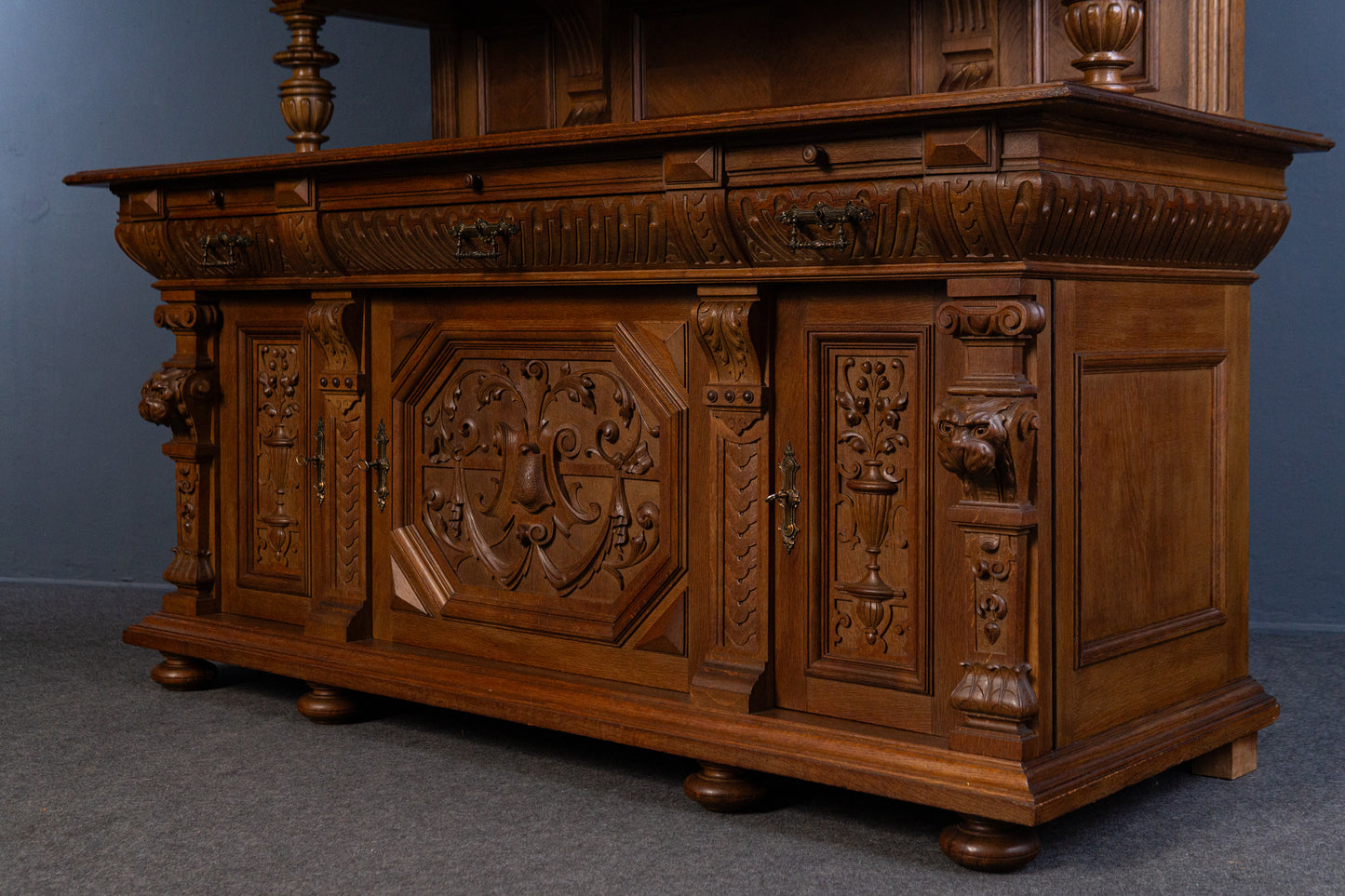 Gründerzeit Buffet Anrichte Schrank Regal Alt Antik 2404_2502