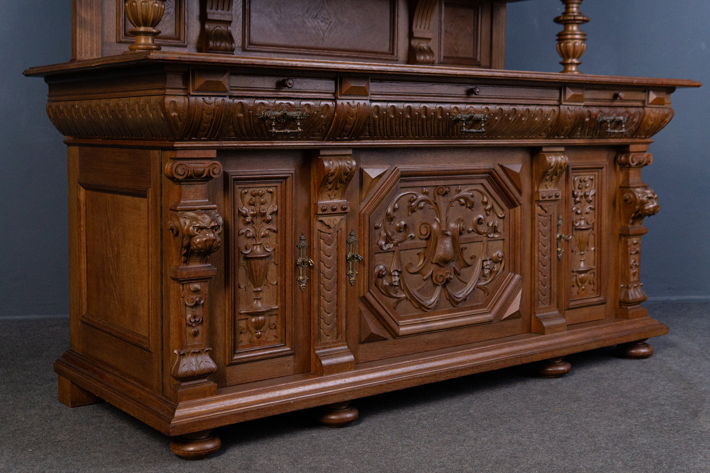Gründerzeit Buffet Anrichte Schrank Regal Alt Antik 2404_2502