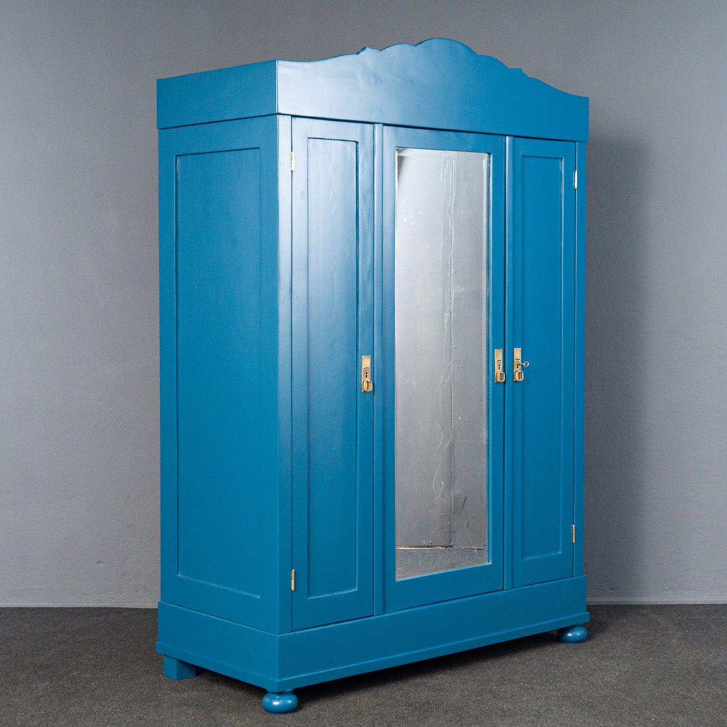 aufge. Vintage Kleiderschrank Schrank Kommode Antik Alt MÖBLINGER 2412_2304