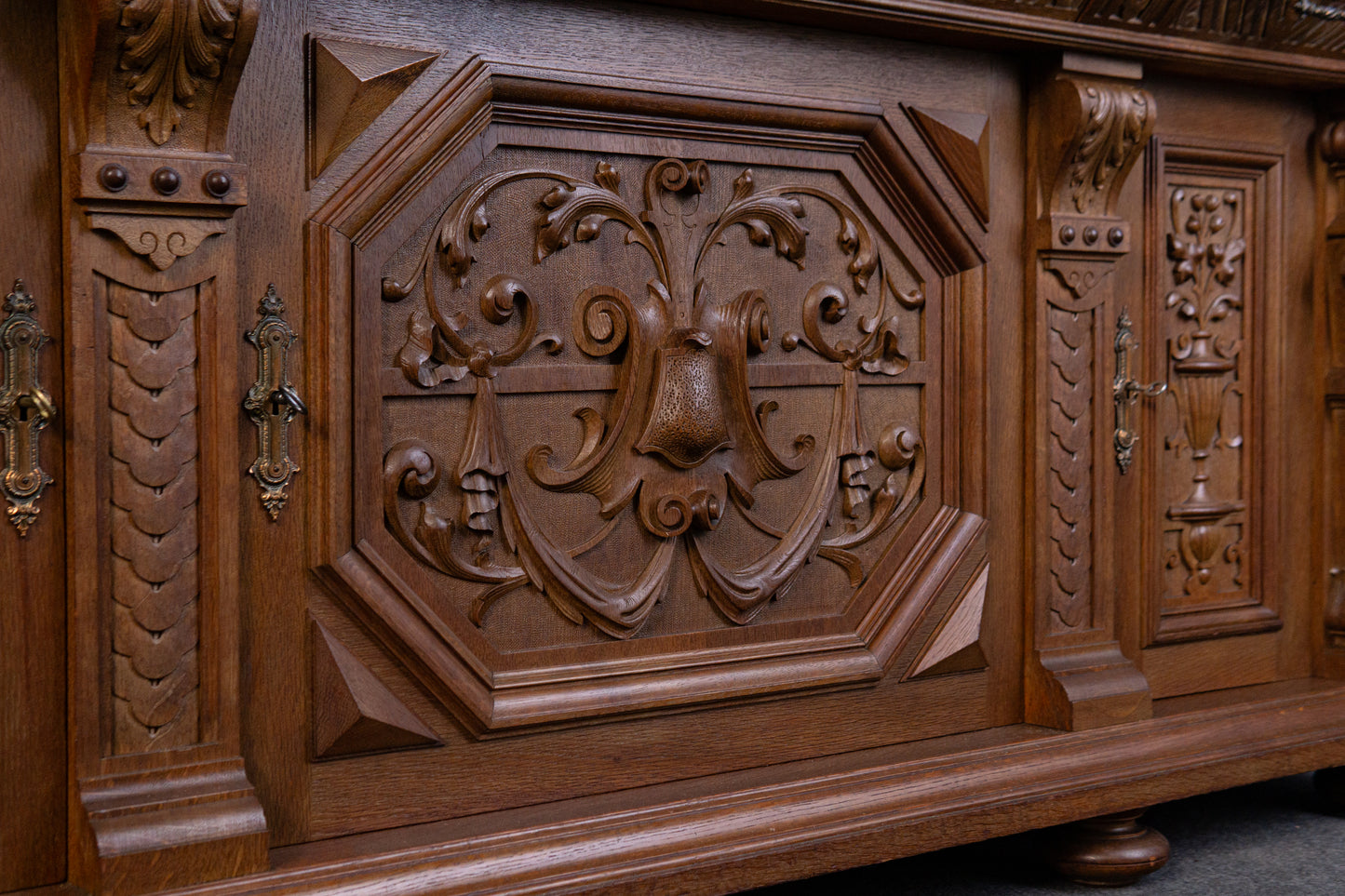 Gründerzeit Buffet Anrichte Schrank Regal Alt Antik 2404_2502